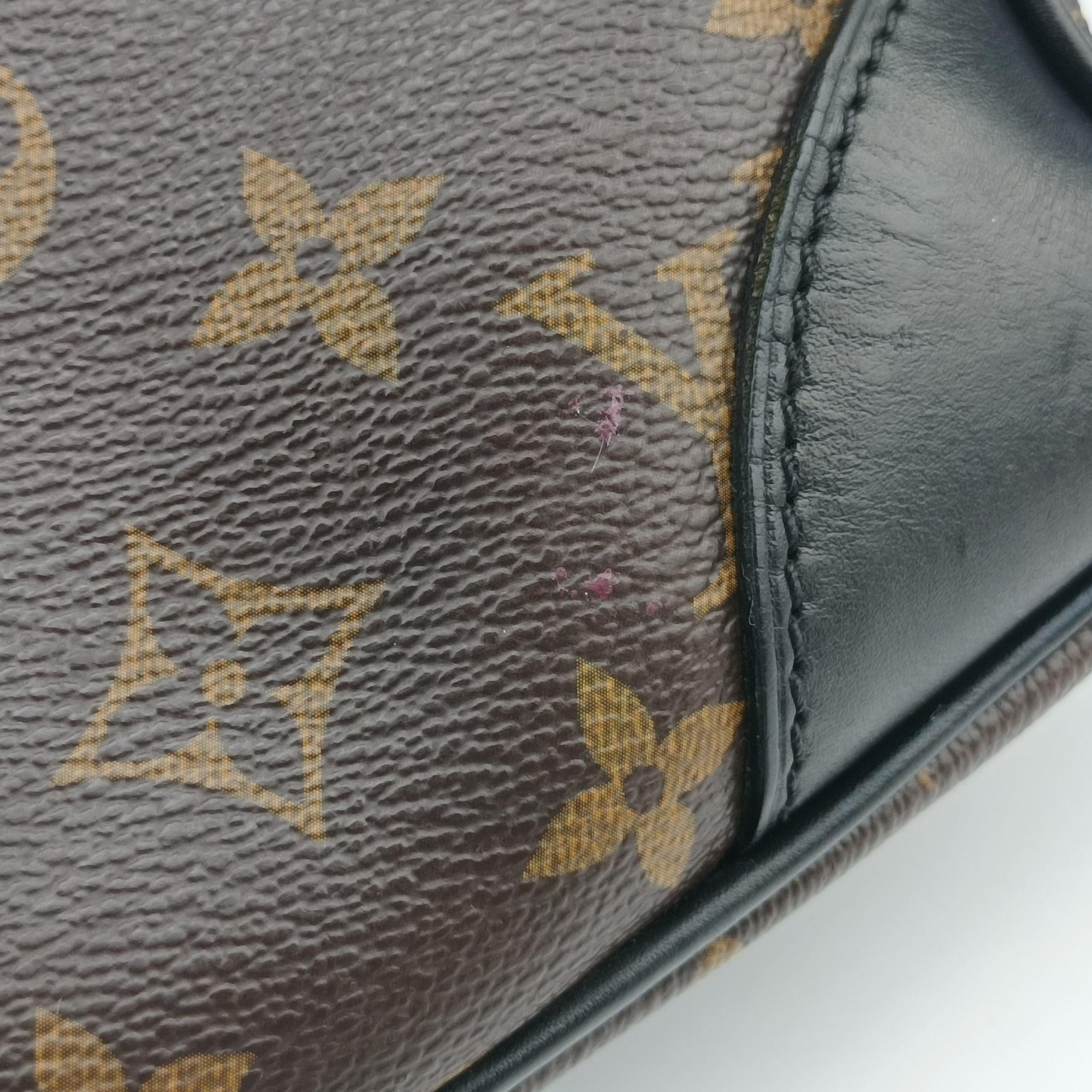 Vintage Louis Vuitton Monogram Macassar Porte Documents Voyage brown Monogram Canvas M40225 handbag | stylenewstar