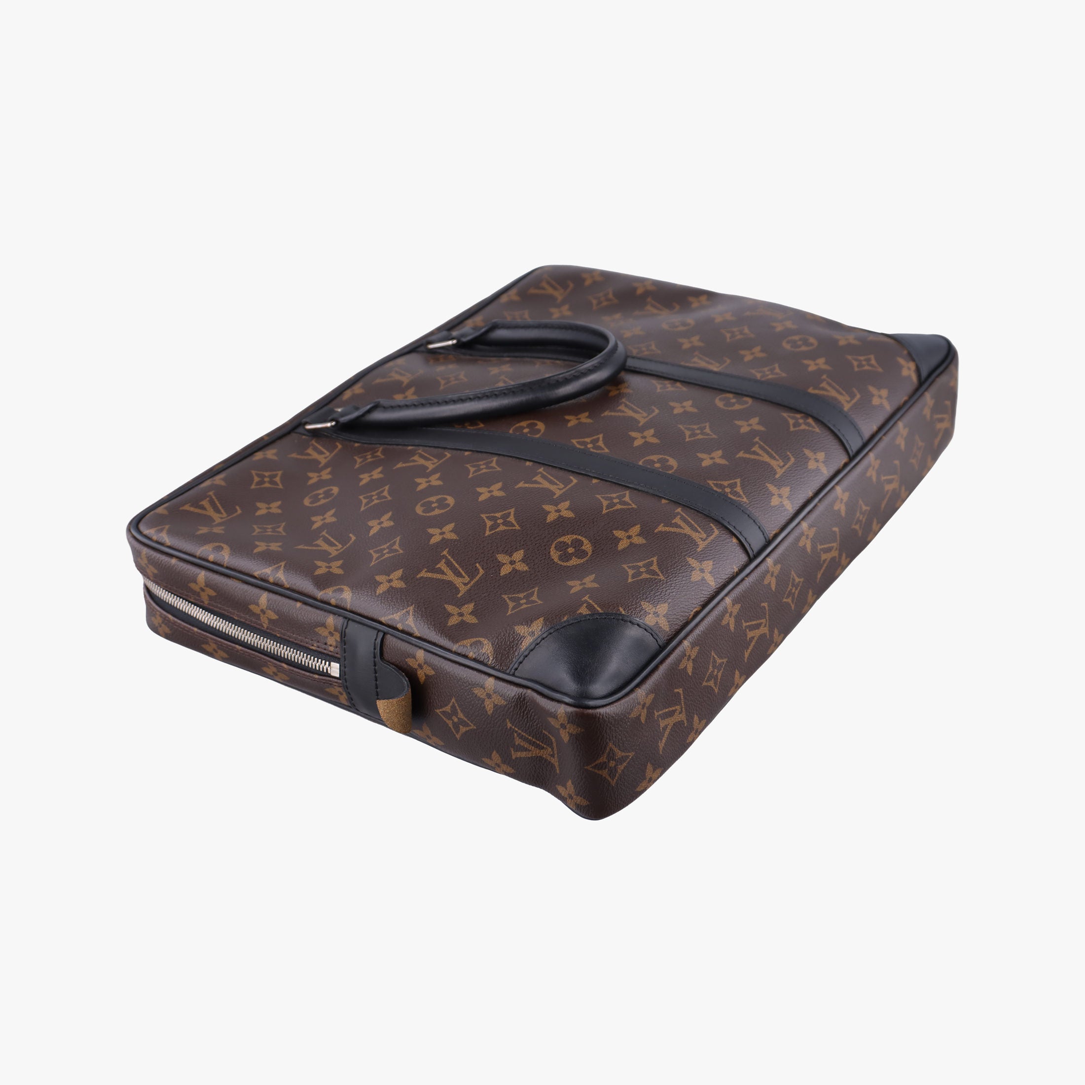 Vintage Louis Vuitton Monogram Macassar Porte Documents Voyage brown Monogram Canvas M40225 handbag | stylenewstar