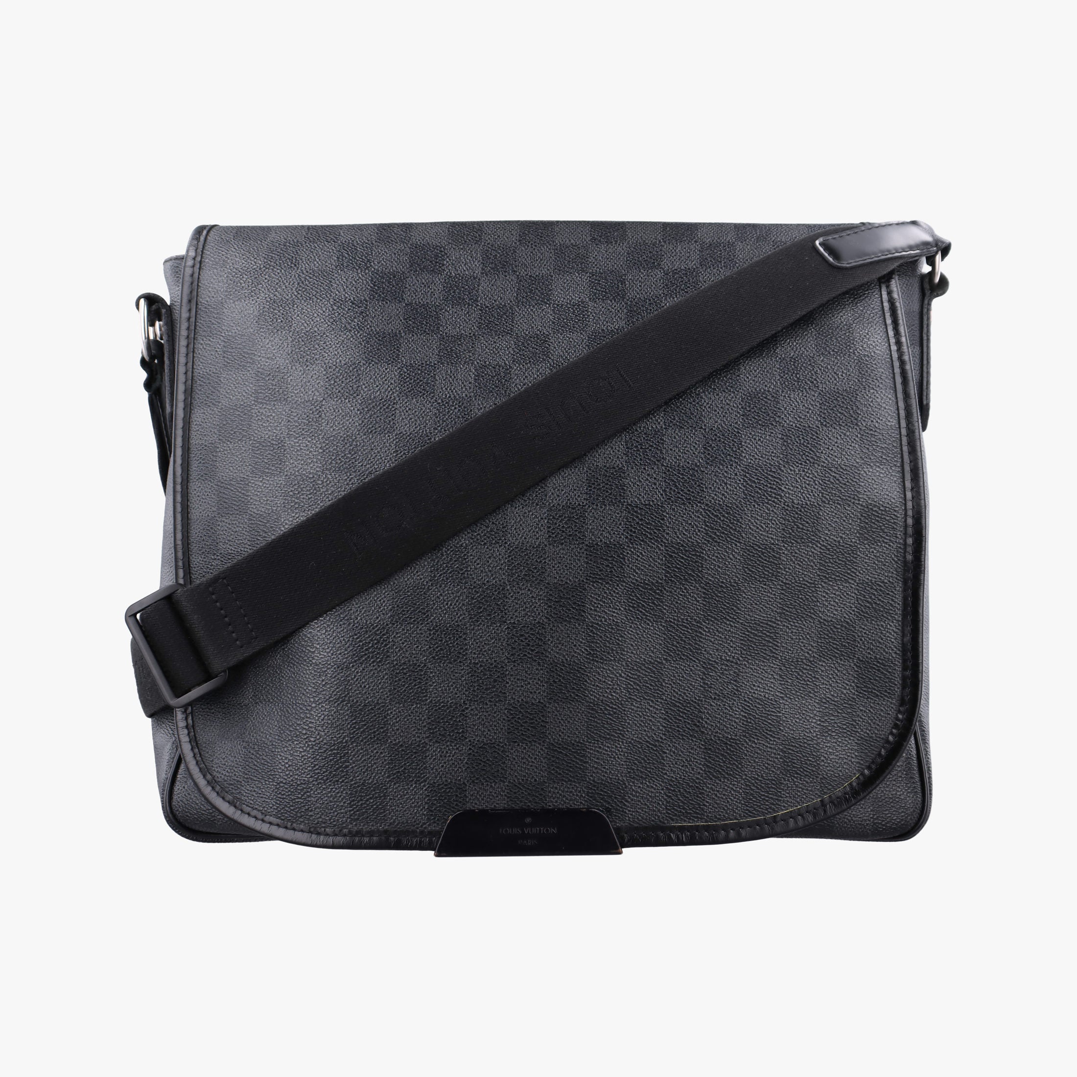 Vintage Louis Vuitton DANIEL MM Noir Damier GRAPHITE N58029 shoulderbag | stylenewstar