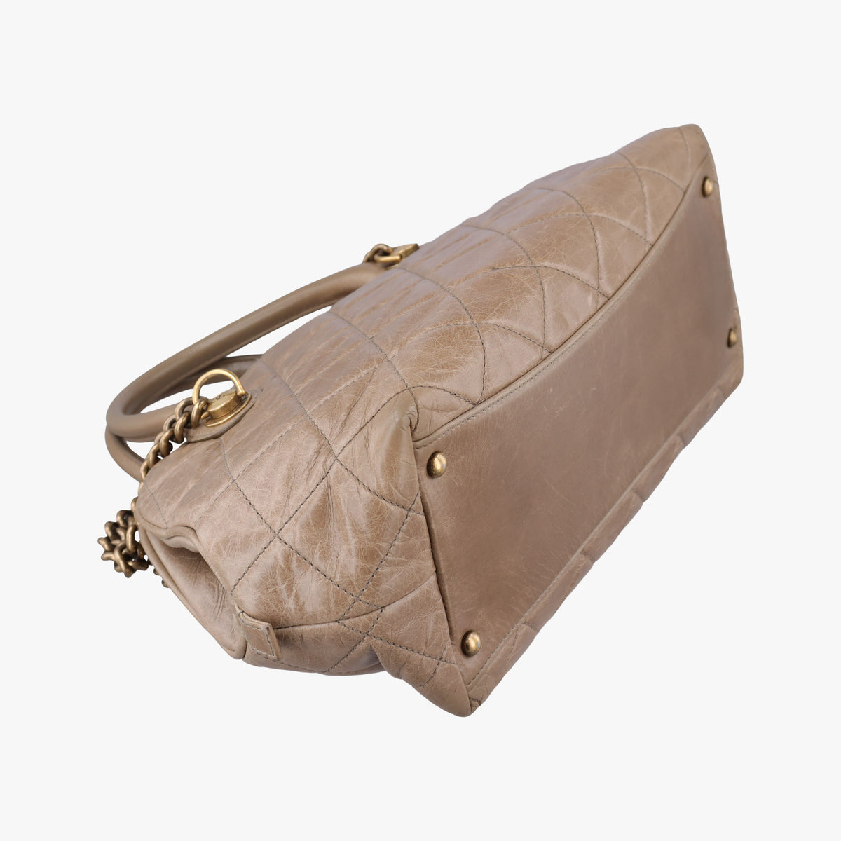 Pre-owned Chanel Matelasse Camel lambskin A67802 shoulderbag | stylenewstar