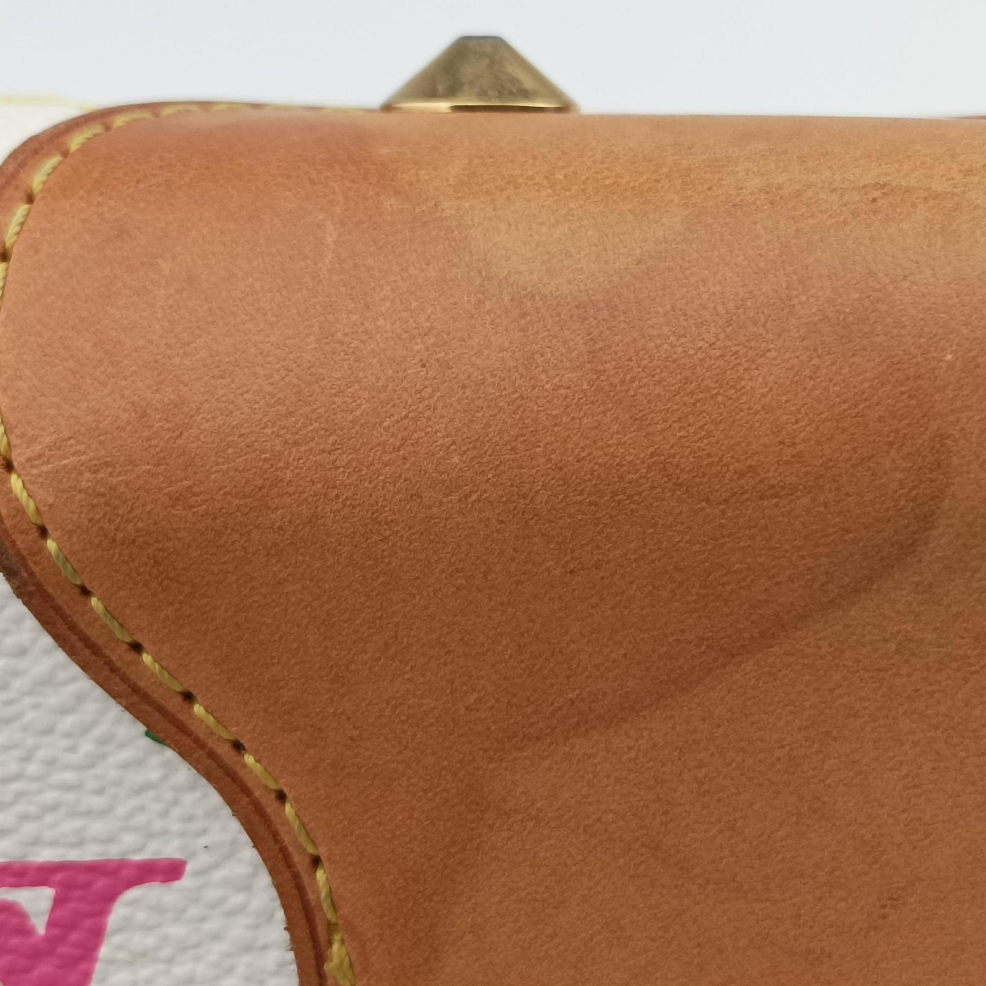 Pre-owned Louis Vuitton JUDY MM white Monogram Multicolor M40255 shoulderbag | stylenewstar