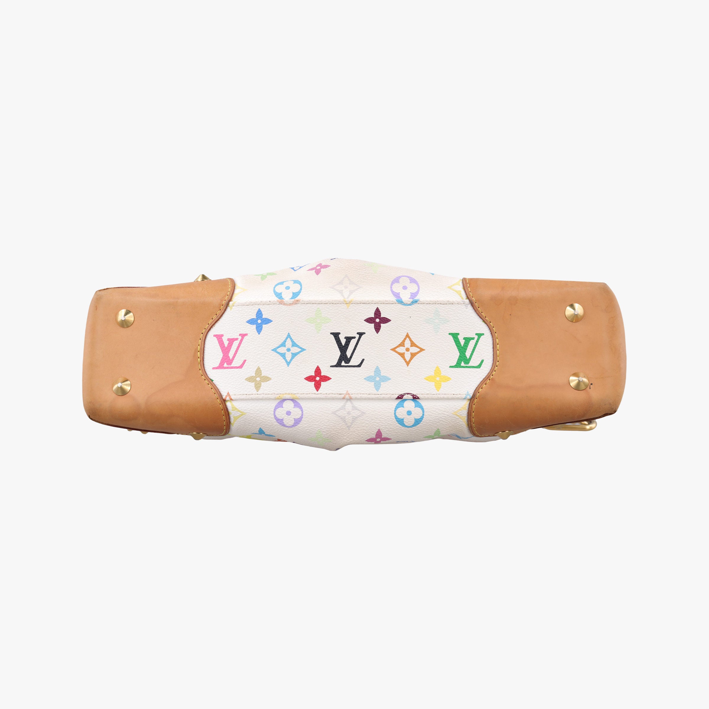 Pre-owned Louis Vuitton JUDY MM white Monogram Multicolor M40255 shoulderbag | stylenewstar