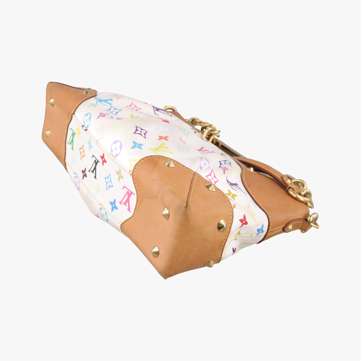 Pre-owned Louis Vuitton JUDY MM white Monogram Multicolor M40255 shoulderbag | stylenewstar