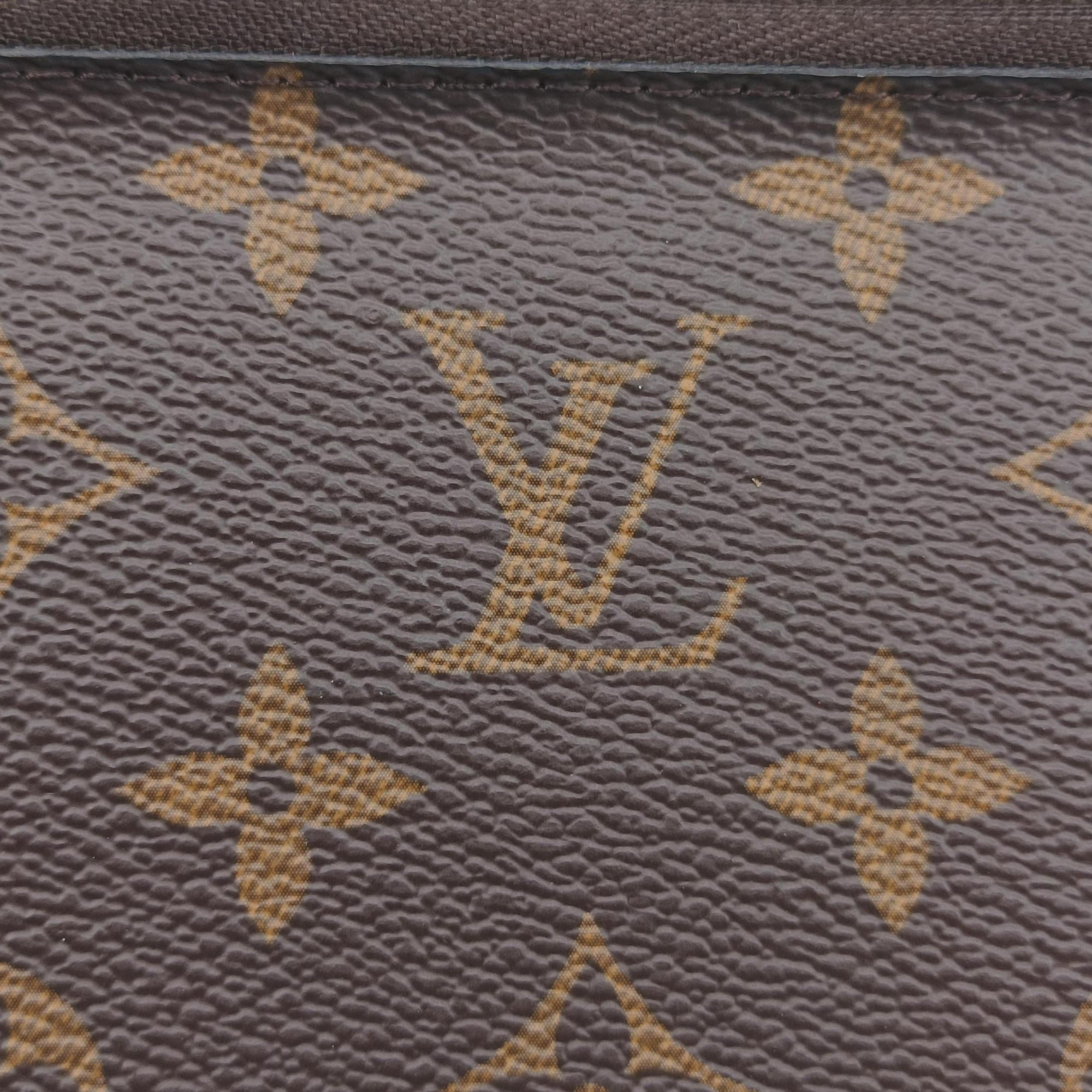 Pre-owned Louis Vuitton Pochette Double Zip Blooming Flowers brown×multicolor Monogram Canvas×calf leather M63905 shoulderbag | stylenewstar
