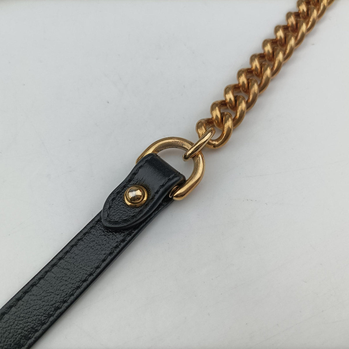 Pre-owned Gucci GG Marmont Brown×black Canvas×Leather 446744 shoulderbag | stylenewstar