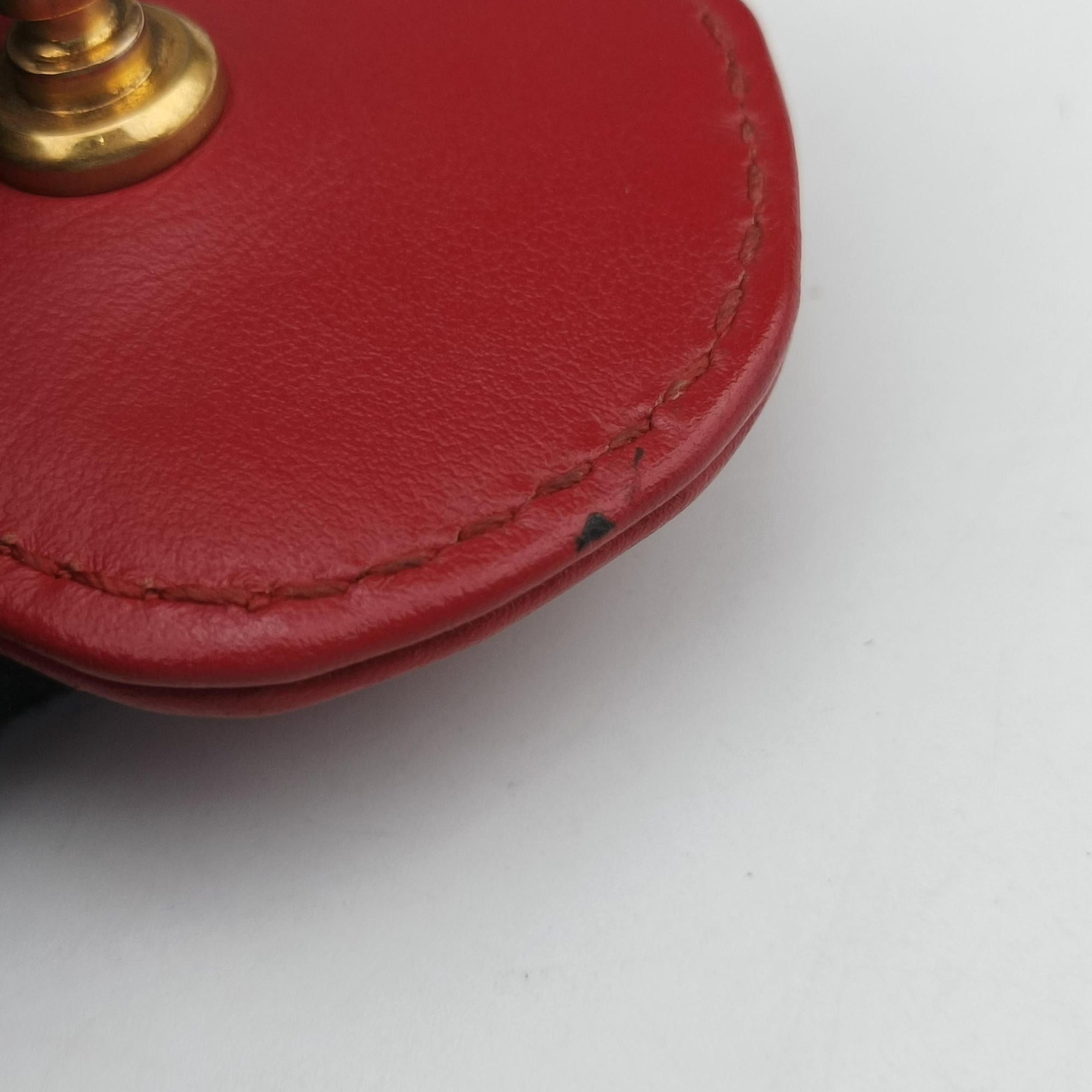 Pre-owned Gucci GG Marmont Red Leather 443497 shoulderbag | stylenewstar