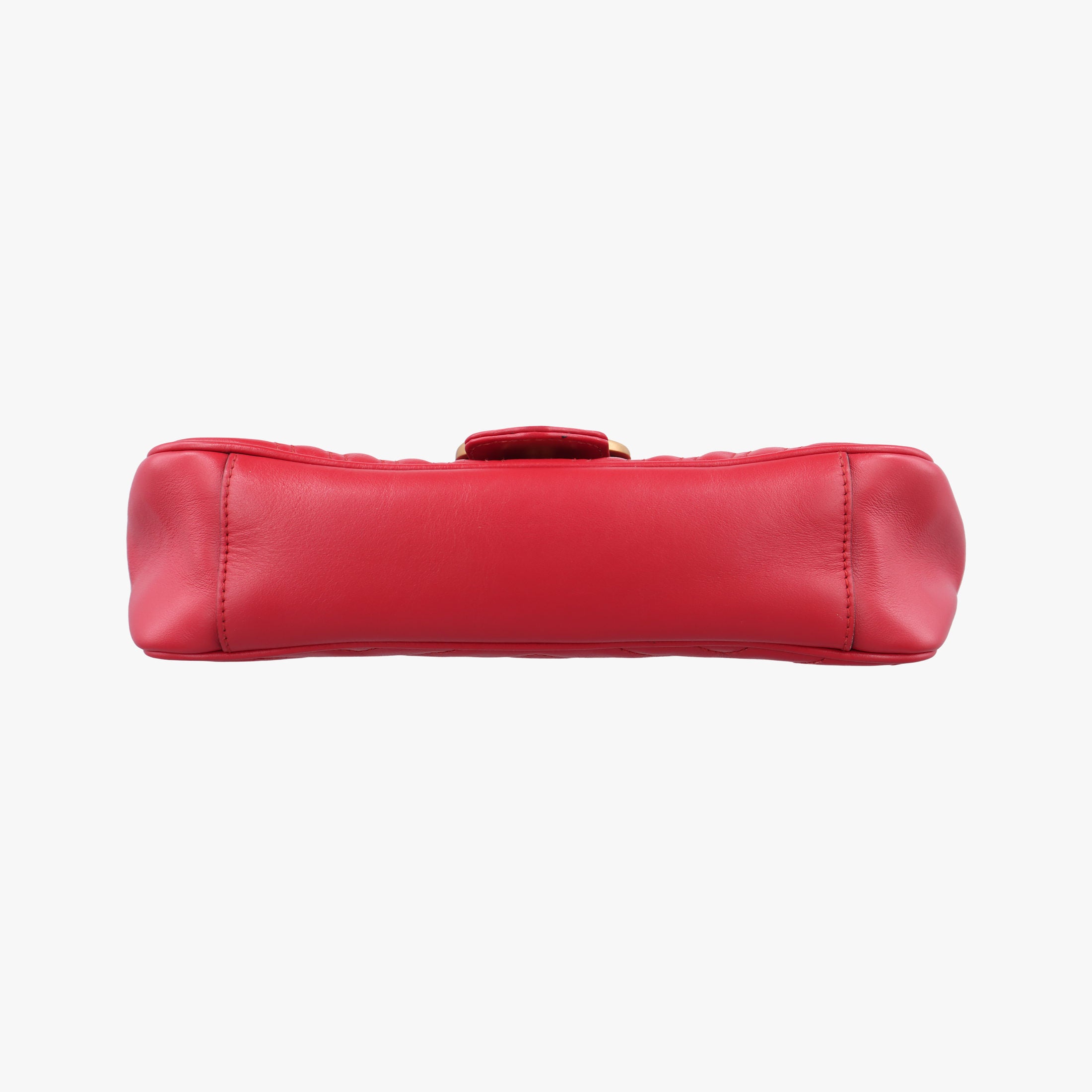 Pre-owned Gucci GG Marmont Red Leather 443497 shoulderbag | stylenewstar