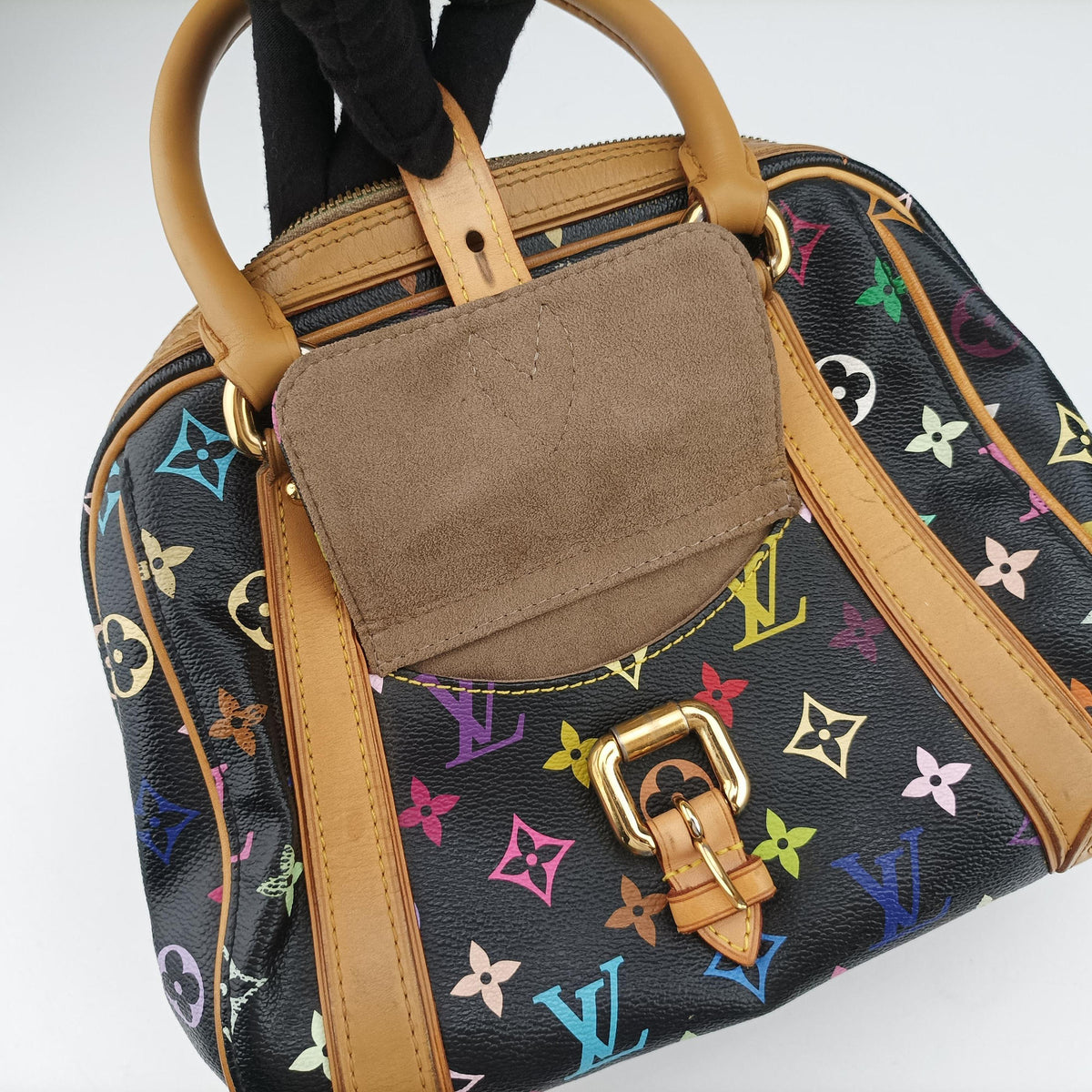 Pre-owned Louis Vuitton PRISCILLA Noir Monogram Multicolor M40097 handbag | stylenewstar