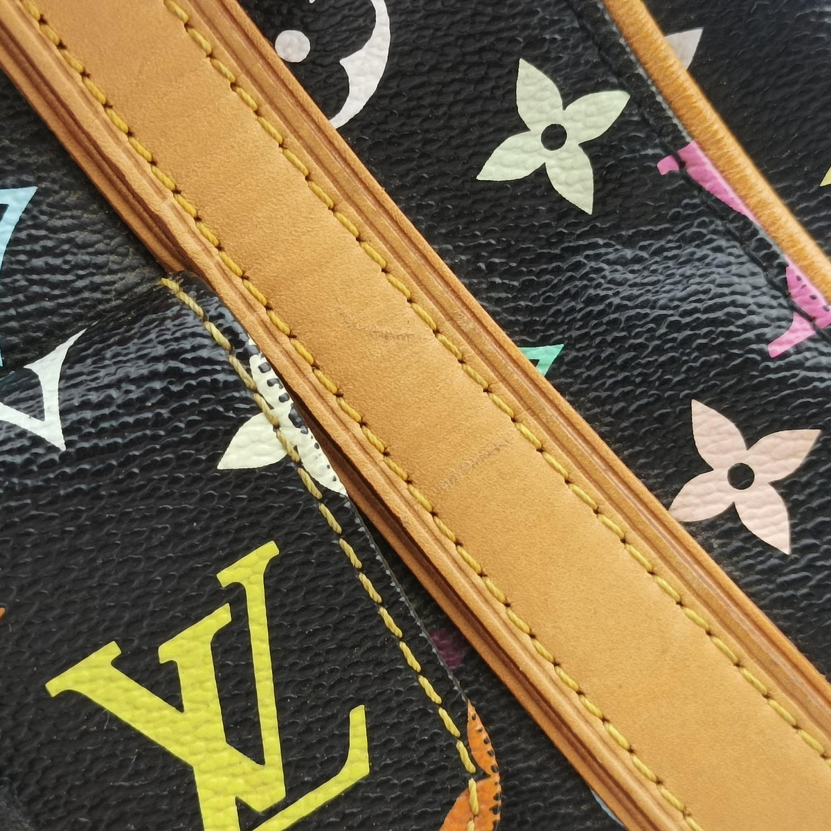 Pre-owned Louis Vuitton PRISCILLA Noir Monogram Multicolor M40097 handbag | stylenewstar