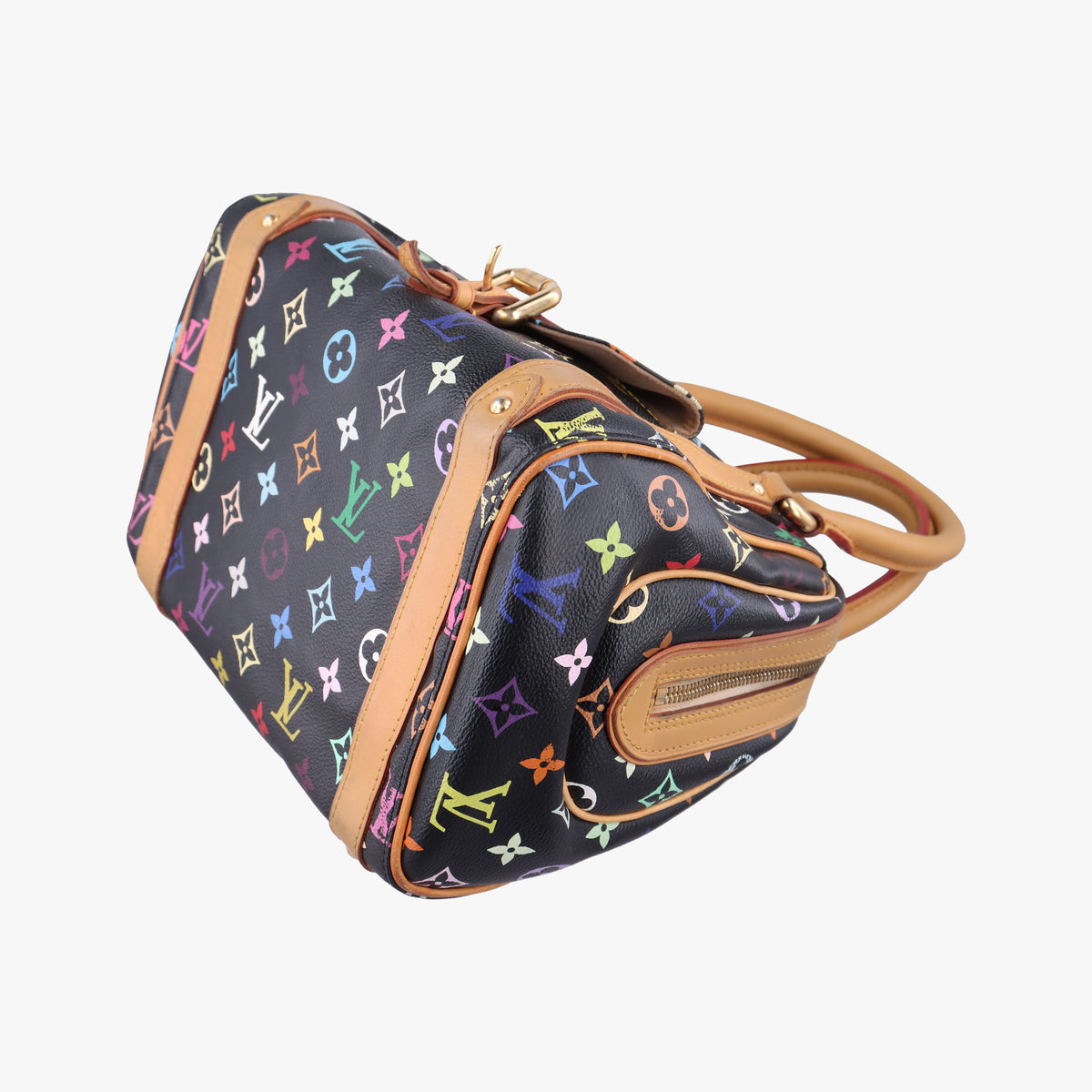 Pre-owned Louis Vuitton PRISCILLA Noir Monogram Multicolor M40097 handbag | stylenewstar