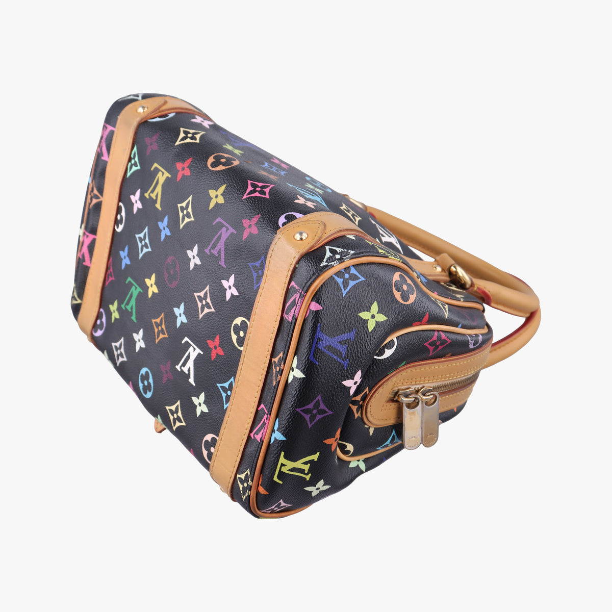 Pre-owned Louis Vuitton PRISCILLA Noir Monogram Multicolor M40097 handbag | stylenewstar
