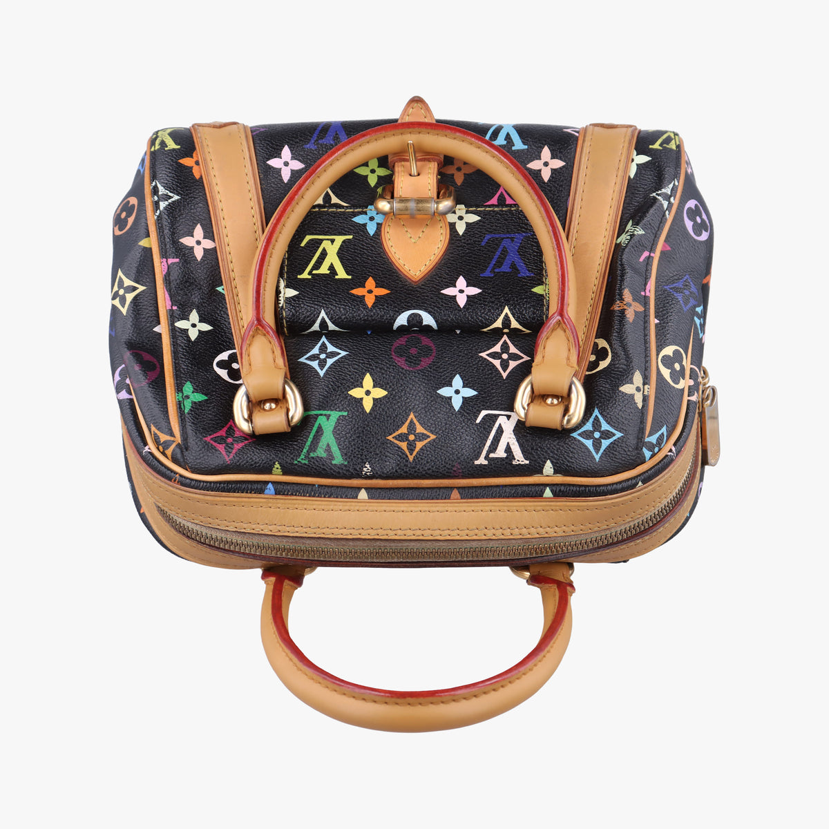 Pre-owned Louis Vuitton PRISCILLA Noir Monogram Multicolor M40097 handbag | stylenewstar