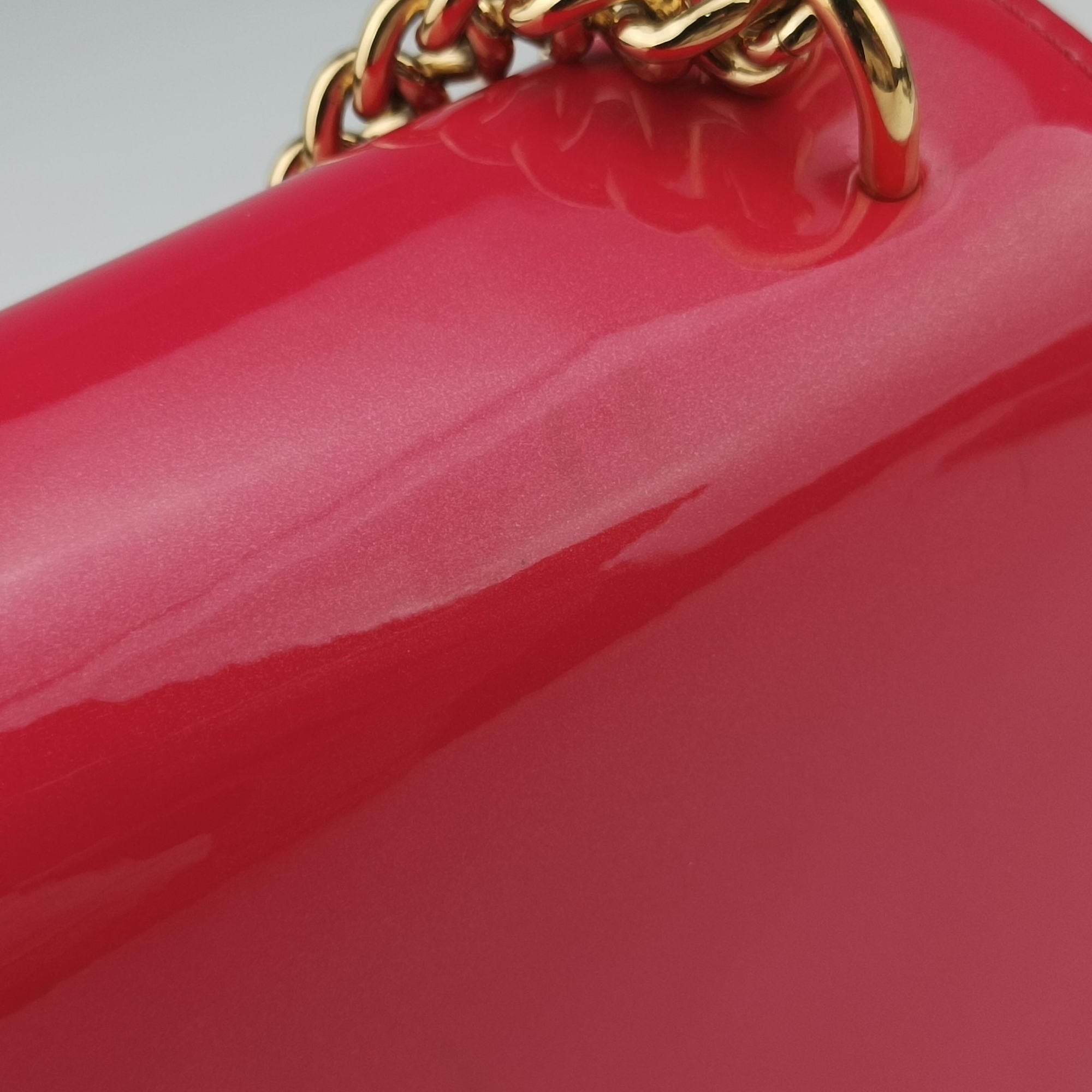 Pre-owned Louis Vuitton Pochette Louise MM ROSE INDIEN Vernis M94270 shoulderbag | stylenewstar