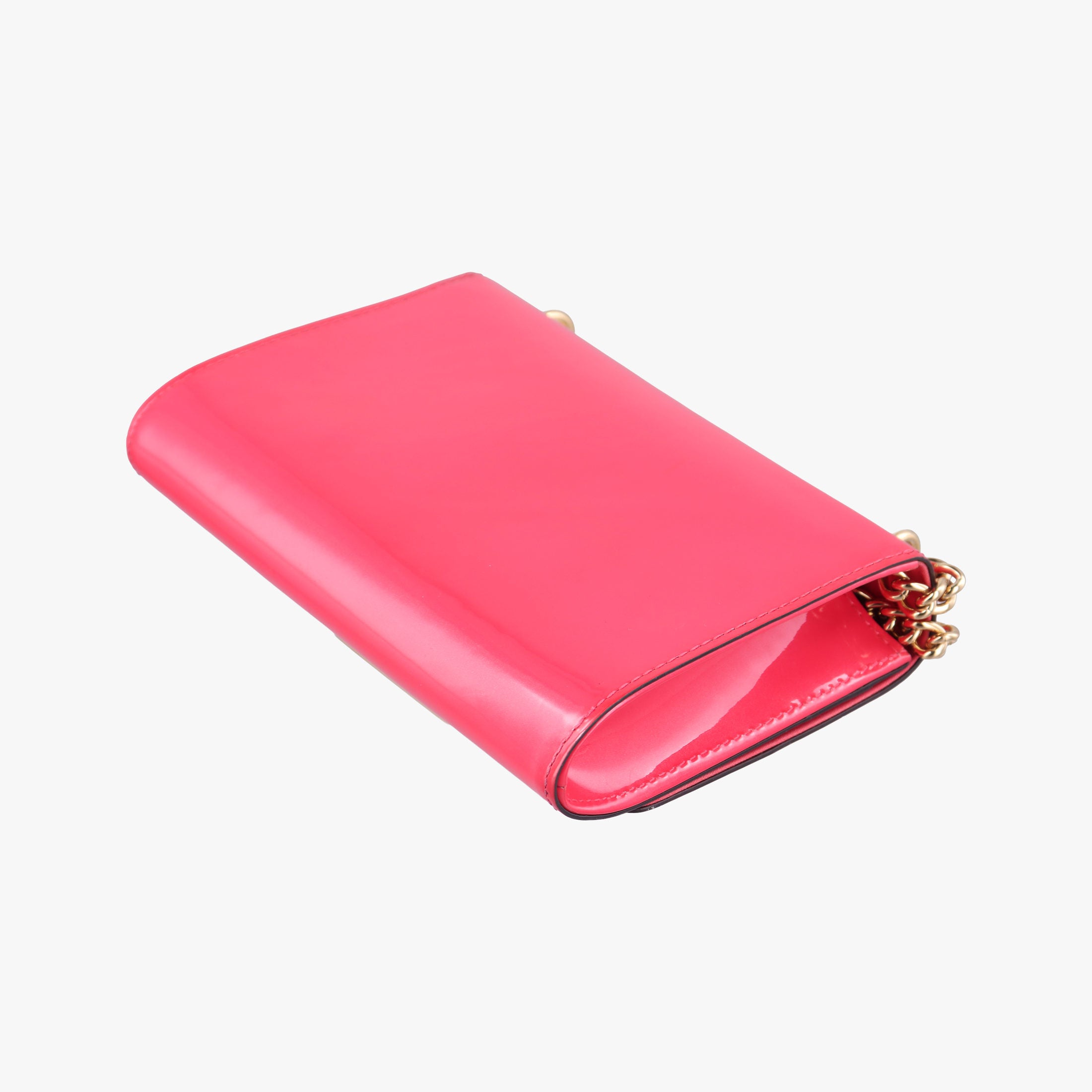 Pre-owned Louis Vuitton Pochette Louise MM ROSE INDIEN Vernis M94270 shoulderbag | stylenewstar