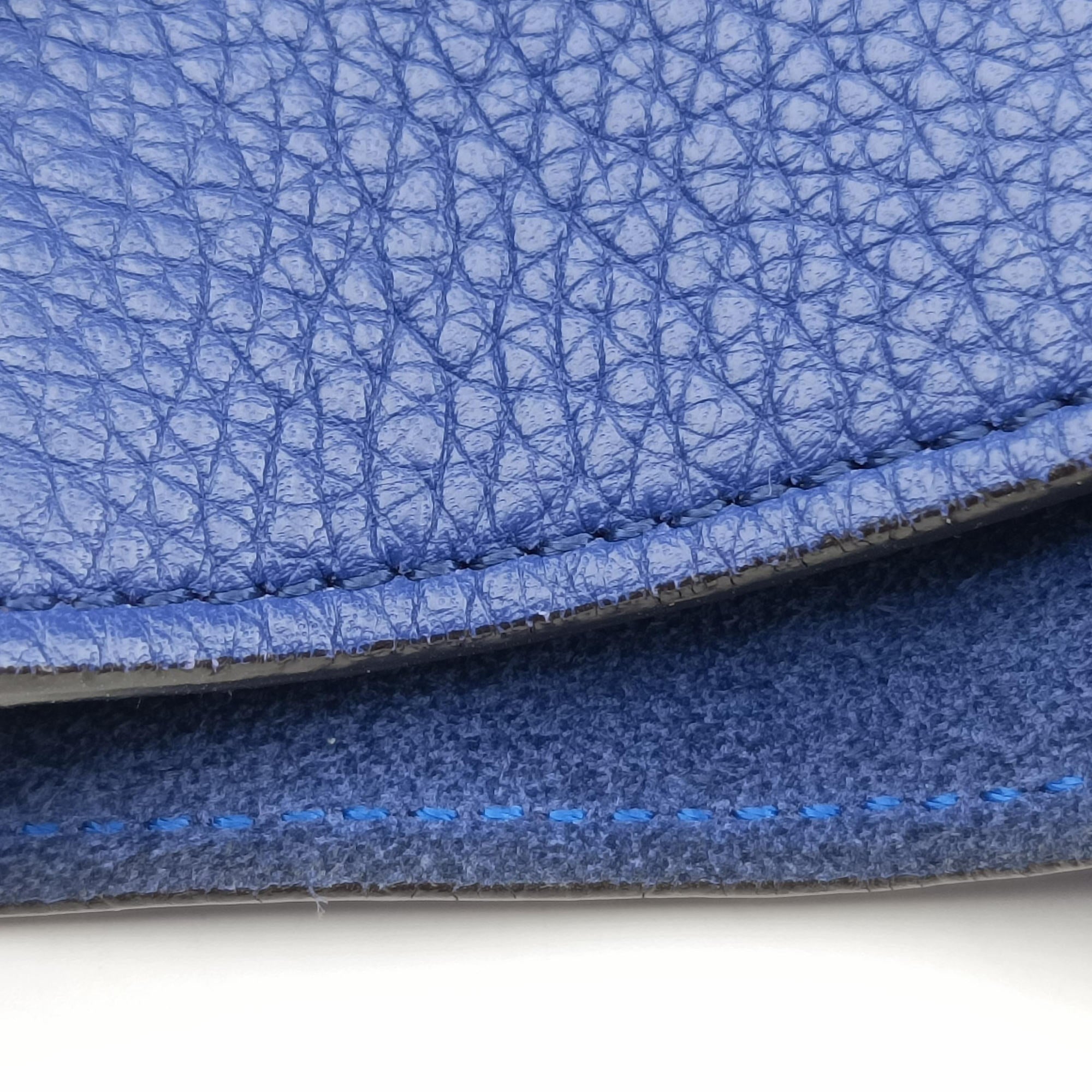 Pre-owned Celine Luggage Mini Shopper Blue leather  handbag | stylenewstar