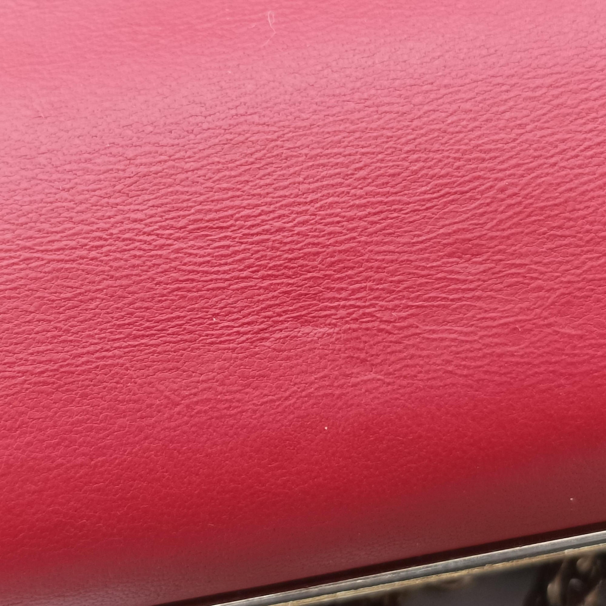 Pre-owned Valentino Rockstud VA VA VOOM Red Leather  shoulderbag | stylenewstar