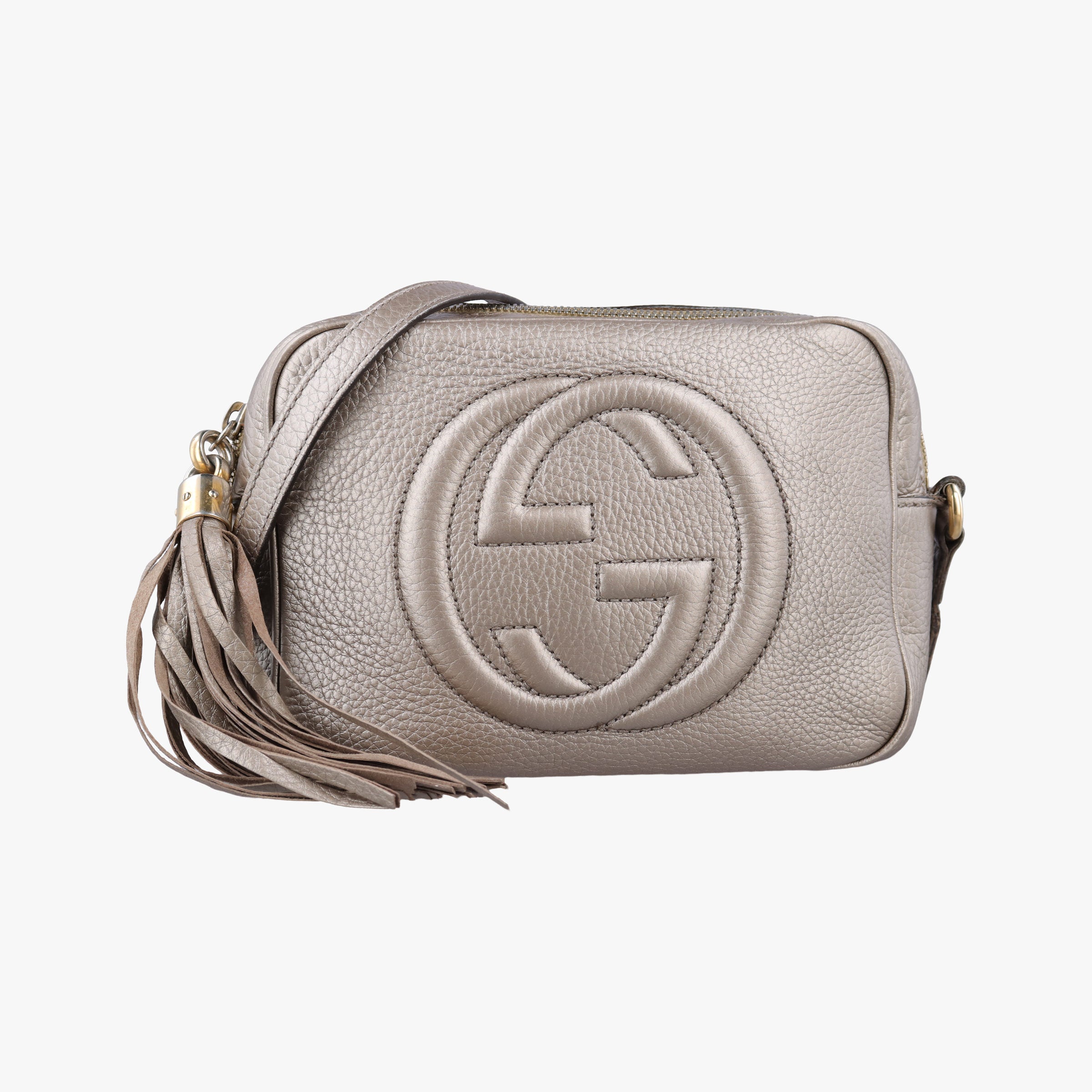 Pre-owned Gucci Soho Golden Leather 308364 shoulderbag | stylenewstar