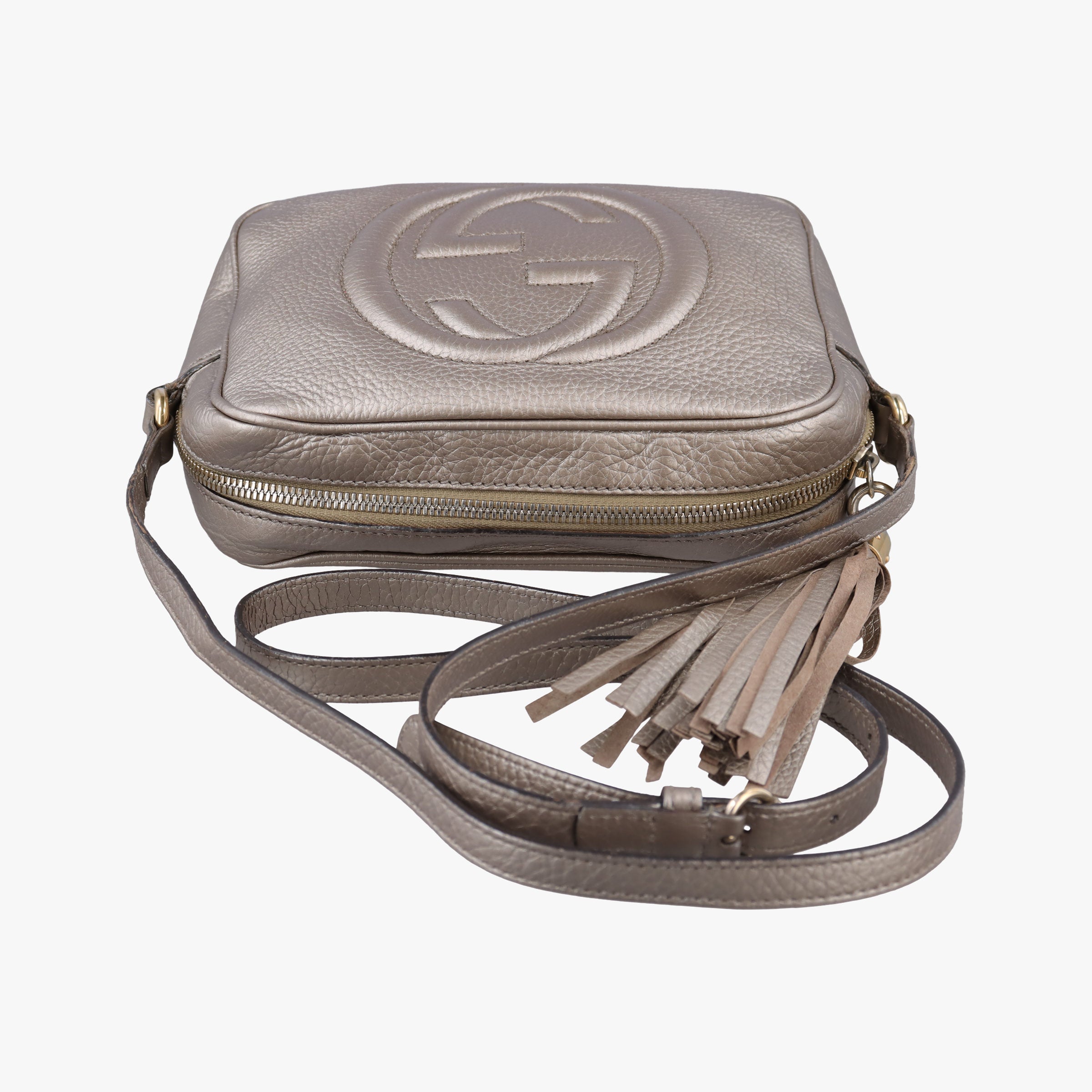 Pre-owned Gucci Soho Golden Leather 308364 shoulderbag | stylenewstar