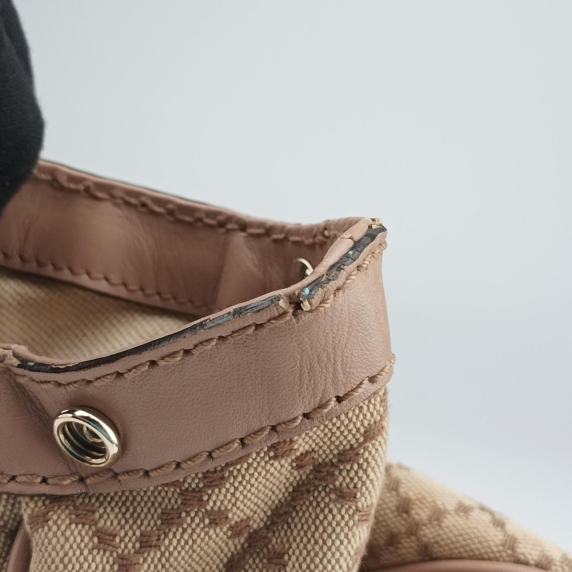 Vintage Gucci Sukey Multicolour Canvas×Leather 211944 handbag | stylenewstar