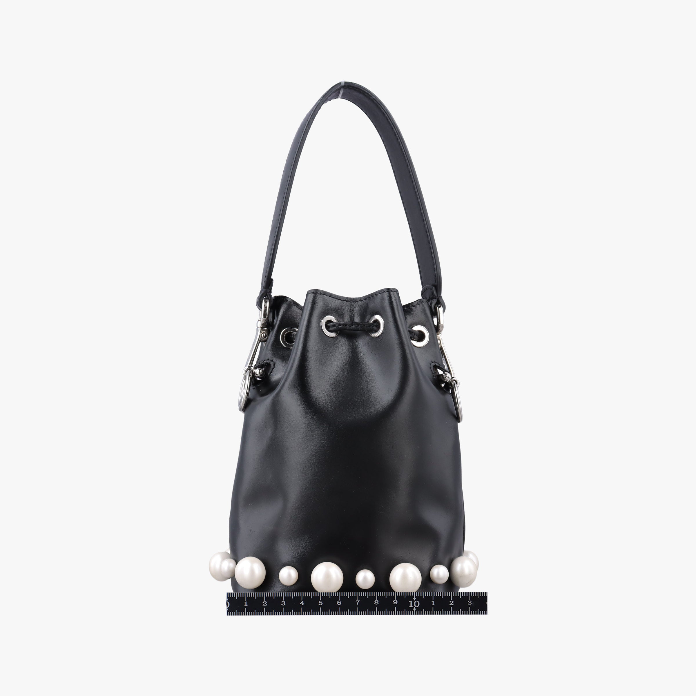 Vintage Fendi Mon Tresor Mini Bucket Black Leather 8BS010 shoulderbag | stylenewstar