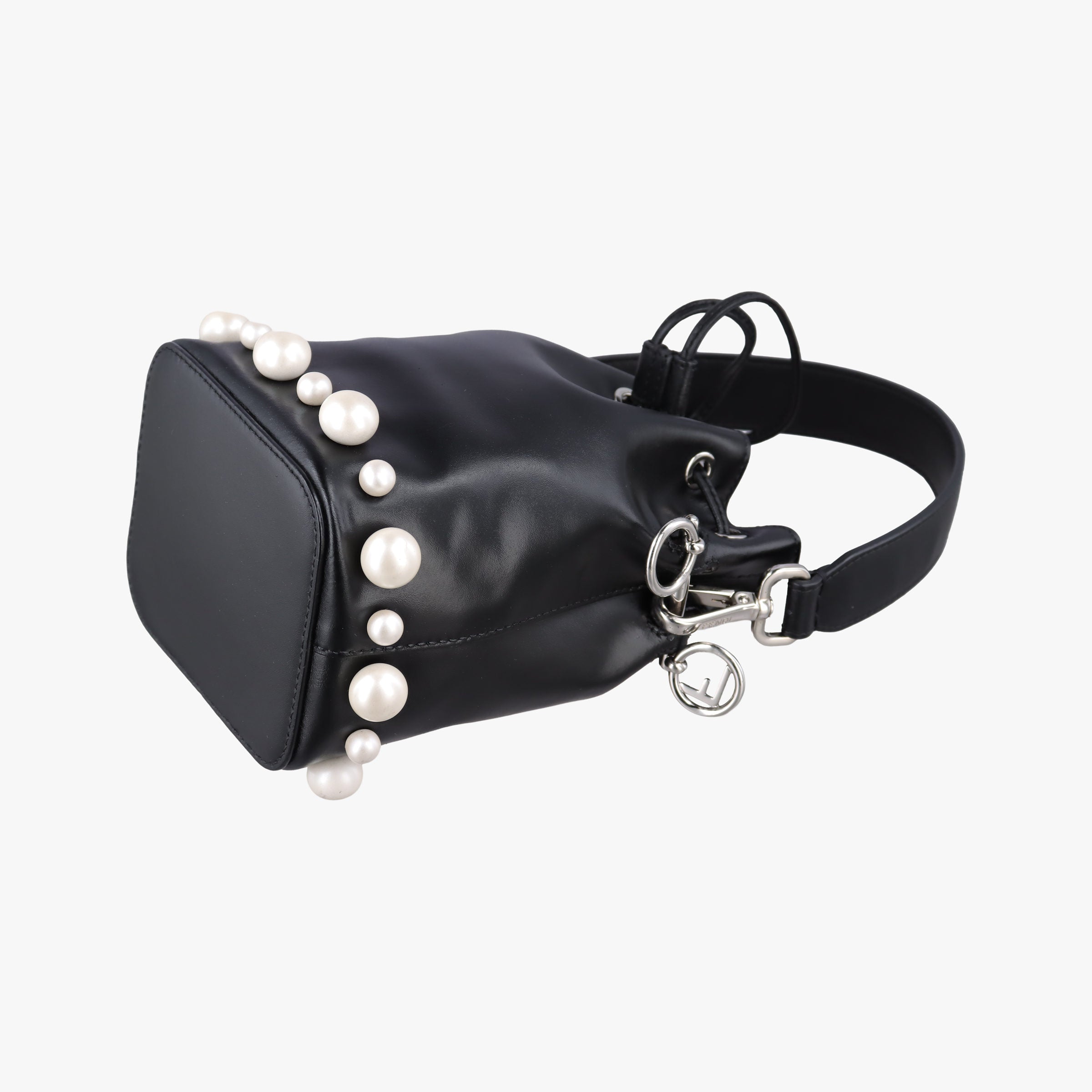 Vintage Fendi Mon Tresor Mini Bucket Black Leather 8BS010 shoulderbag | stylenewstar