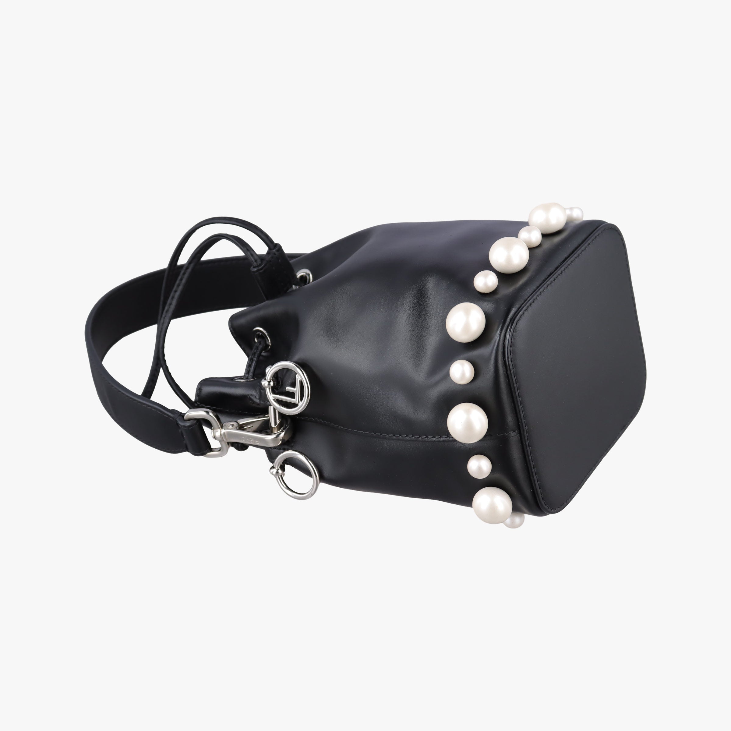 Vintage Fendi Mon Tresor Mini Bucket Black Leather 8BS010 shoulderbag | stylenewstar