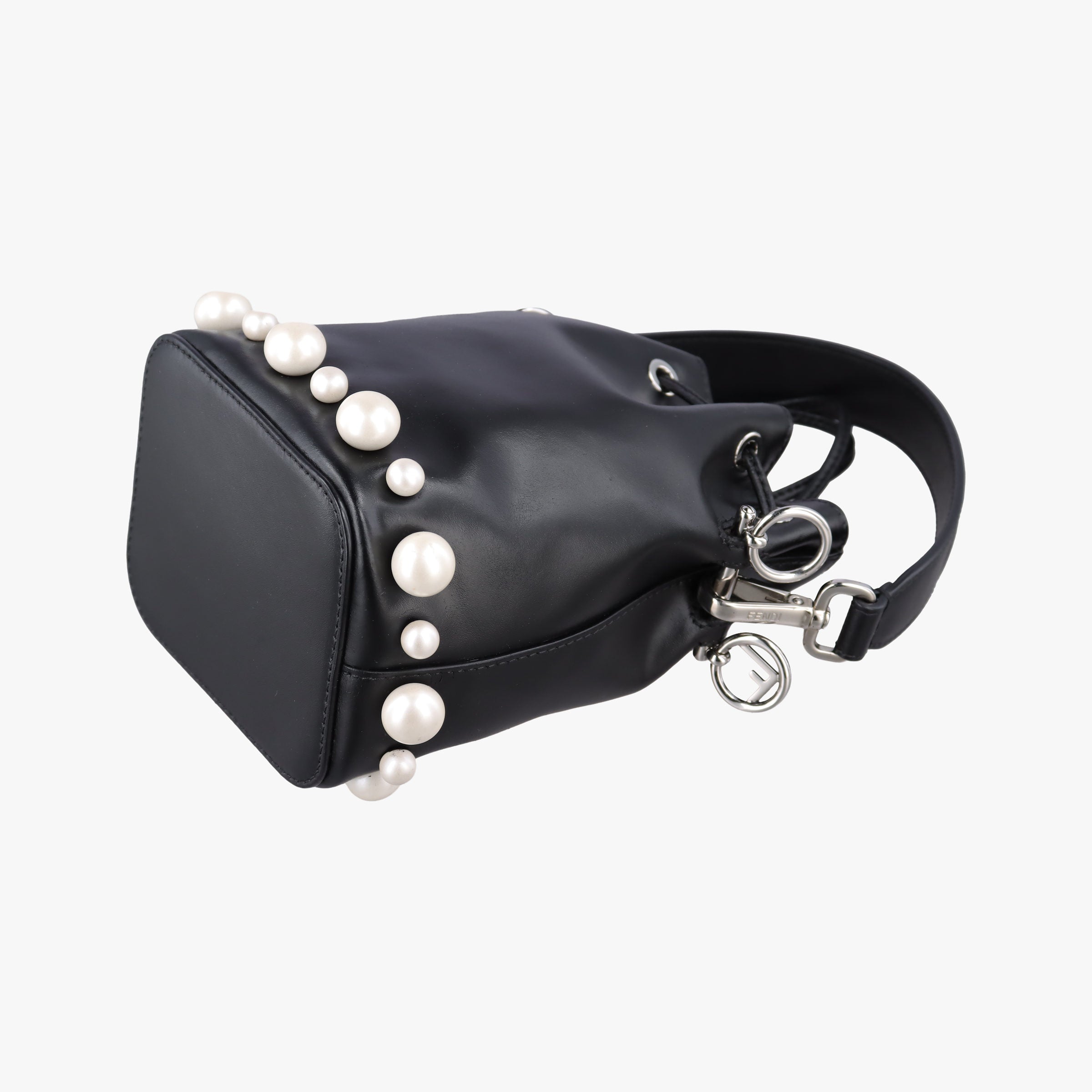 Vintage Fendi Mon Tresor Mini Bucket Black Leather 8BS010 shoulderbag | stylenewstar