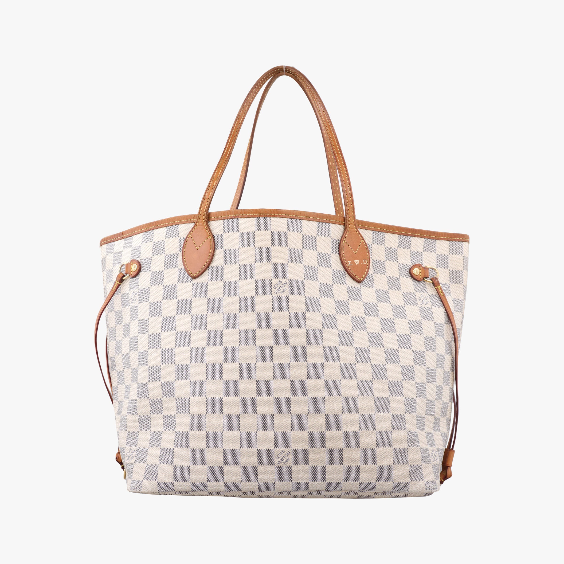 Vintage Louis Vuitton Neverfull MM Azur Damier Canvas N51107 handbag | stylenewstar