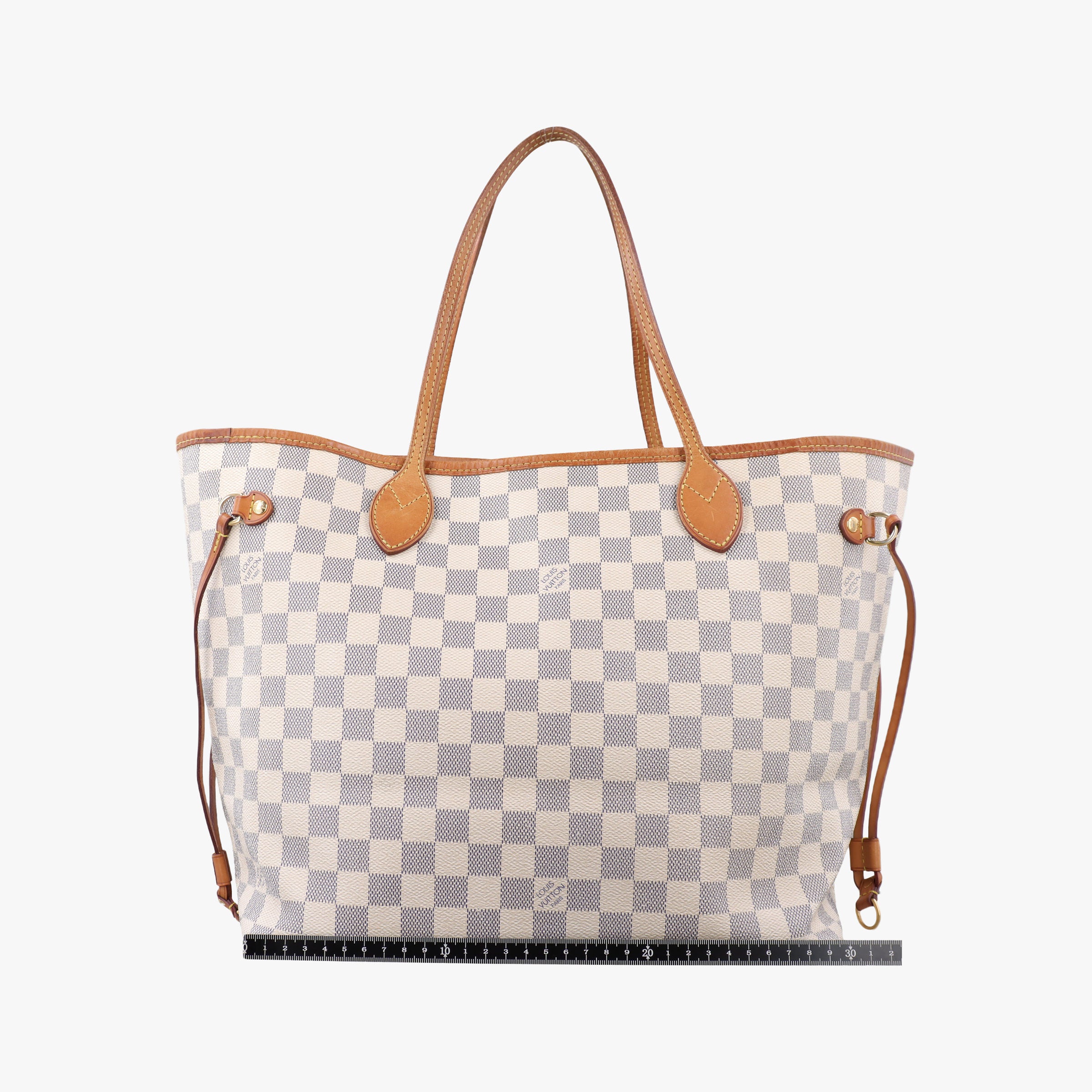 Vintage Louis Vuitton Neverfull MM Azur Damier Canvas N51107 handbag | stylenewstar