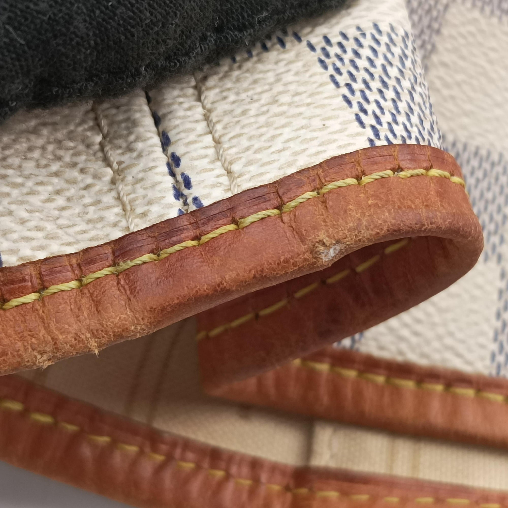 Vintage Louis Vuitton Neverfull MM Azur Damier Canvas N51107 handbag | stylenewstar