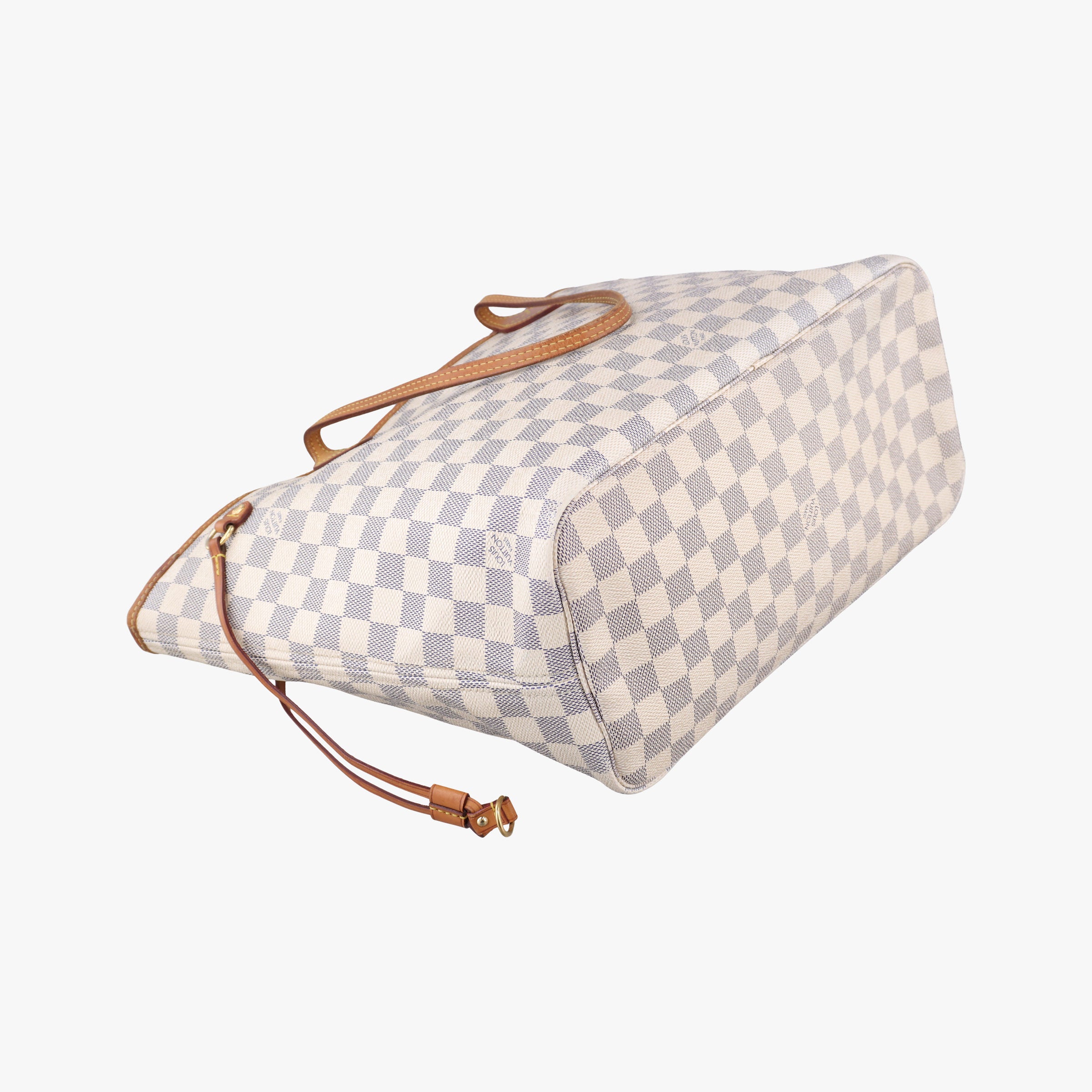 Vintage Louis Vuitton Neverfull MM Azur Damier Canvas N51107 handbag | stylenewstar