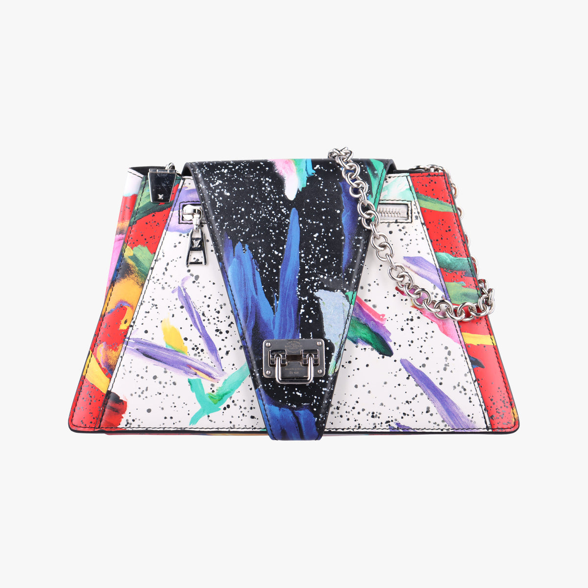 Secondhand Louis Vuitton Splash Print Trapeze Bag Multicolor Leather M53791 shoulderbag | stylenewstar