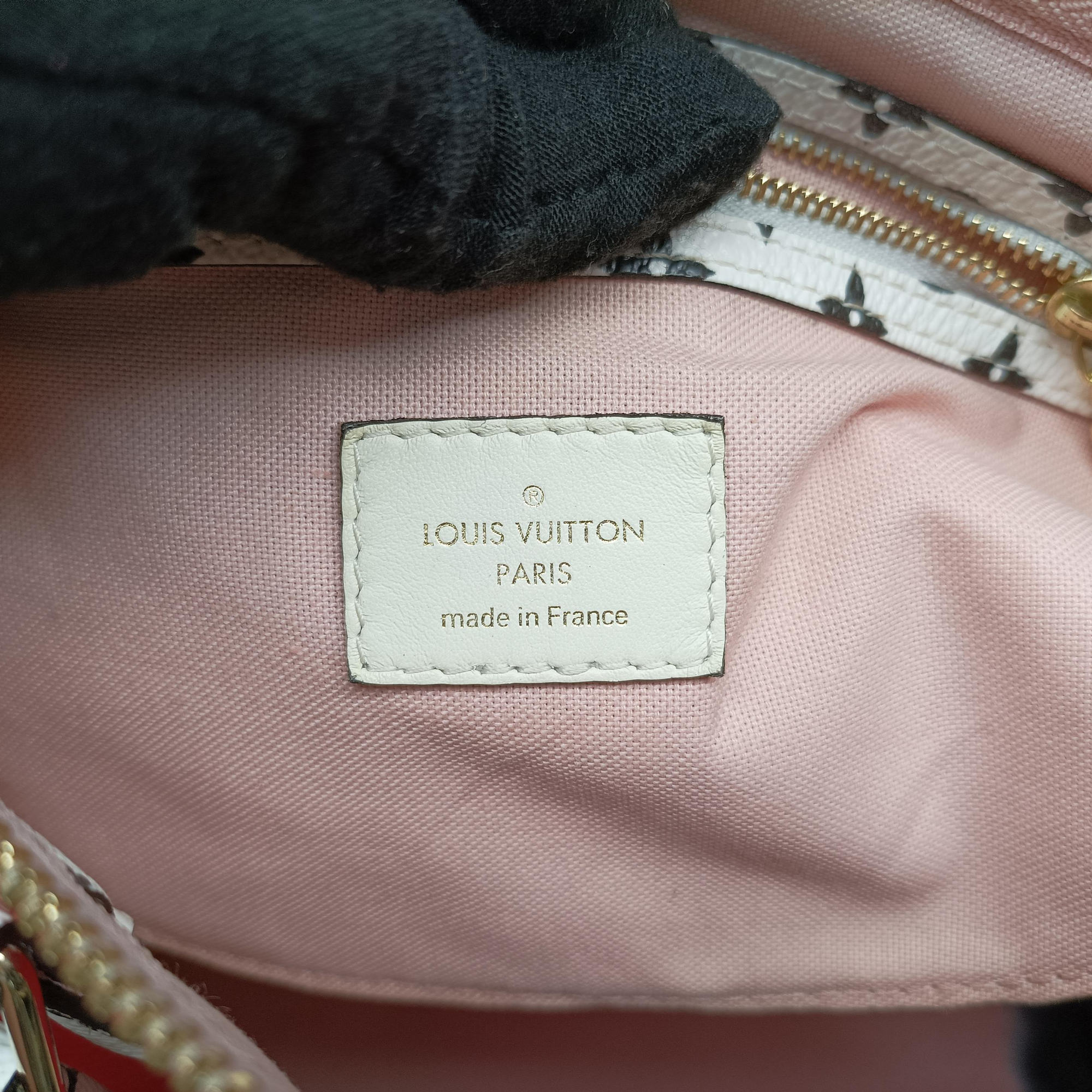 Pre-owned Louis Vuitton Speedy Bandouliere30 ROUGE×pink Monogram Giant M44573 shoulderbag | stylenewstar