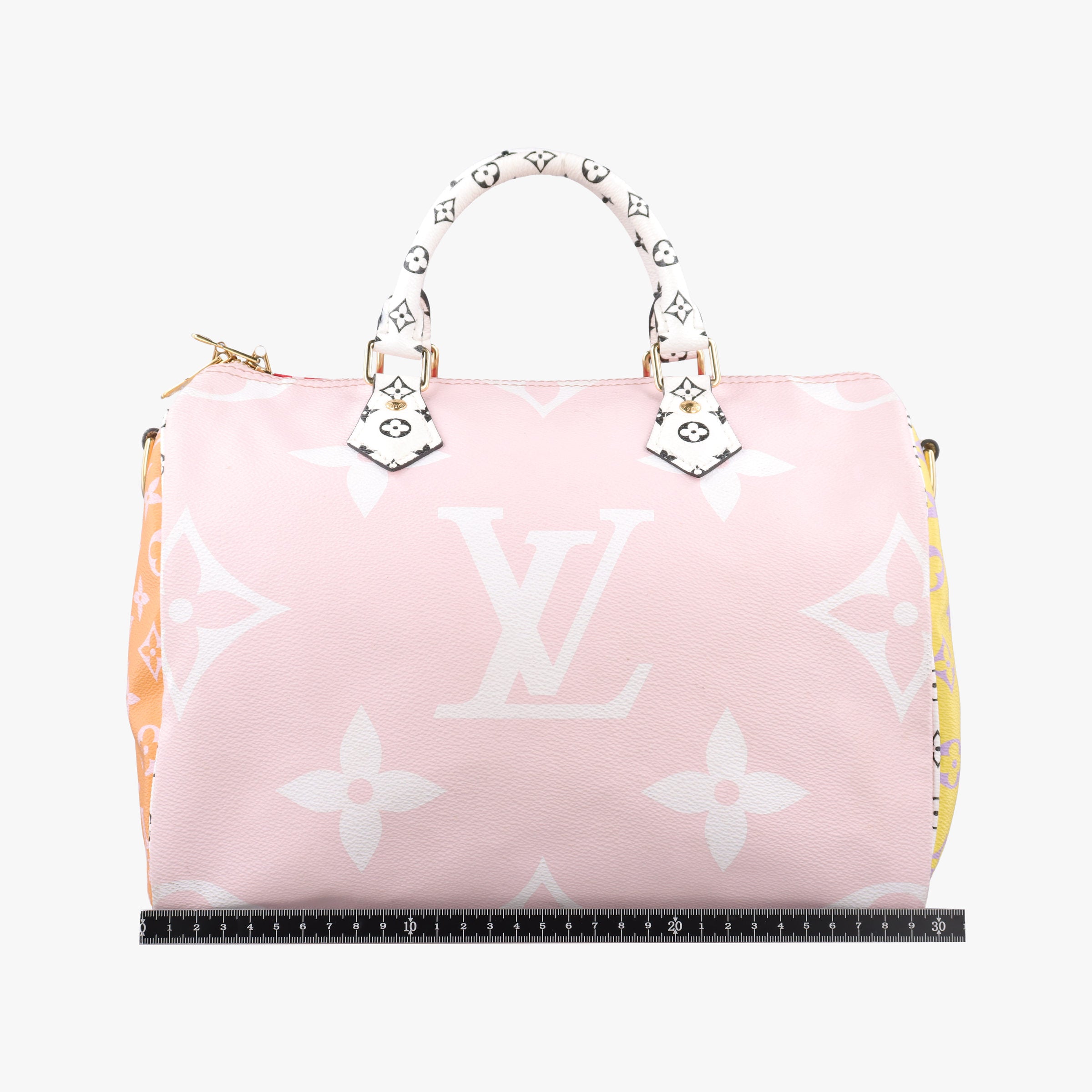Pre-owned Louis Vuitton Speedy Bandouliere30 ROUGE×pink Monogram Giant M44573 shoulderbag | stylenewstar