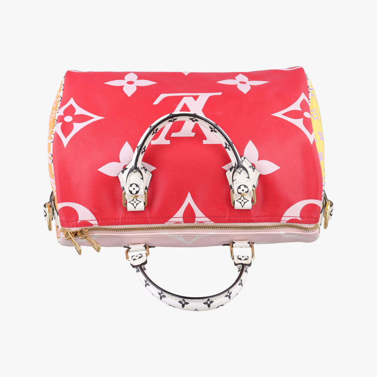 Pre-owned Louis Vuitton Speedy Bandouliere30 ROUGE×pink Monogram Giant M44573 shoulderbag | stylenewstar