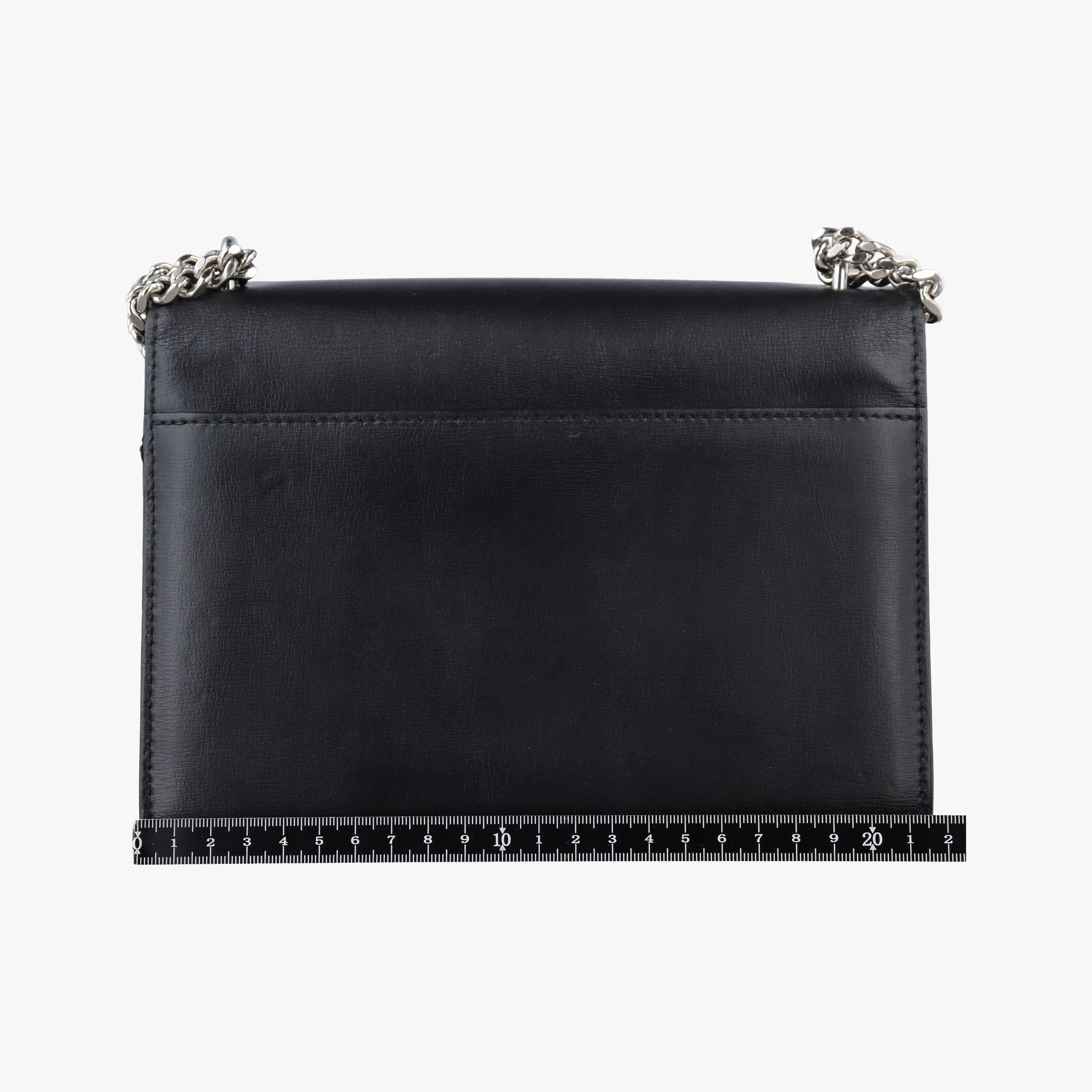 Pre-owned Yves Saint Laurent SUNSET Black Leather 442906 shoulderbag | stylenewstar
