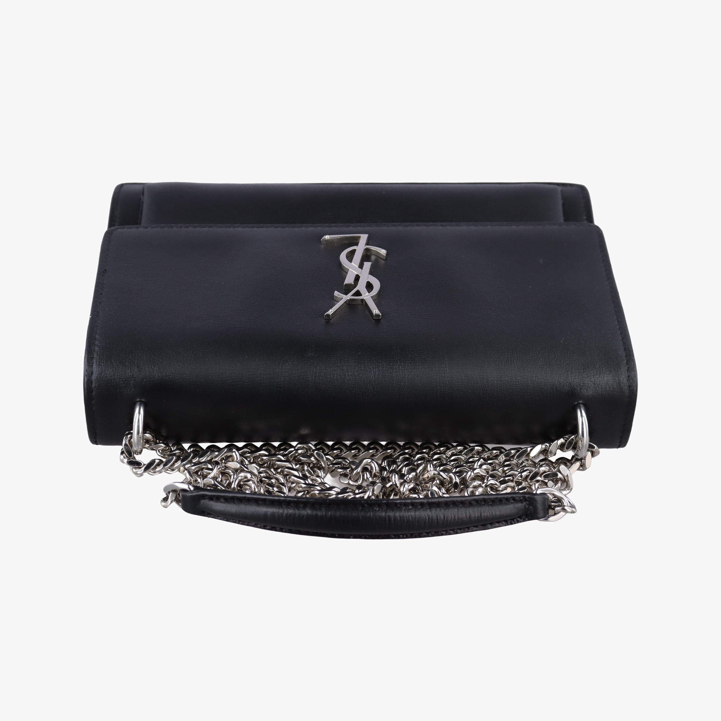 Pre-owned Yves Saint Laurent SUNSET Black Leather 442906 shoulderbag | stylenewstar