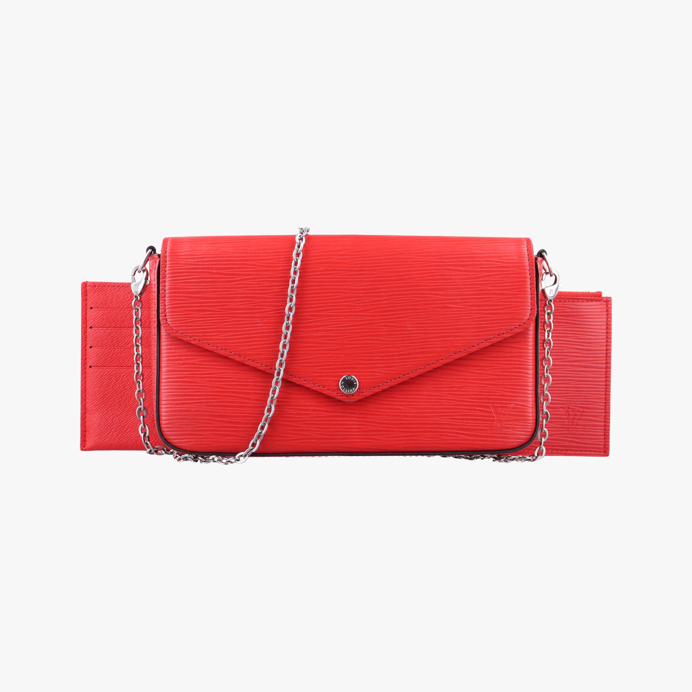 Pre-owned Louis Vuitton Pochette Felice COQUELICOT Epi M41559 shoulderbag | stylenewstar
