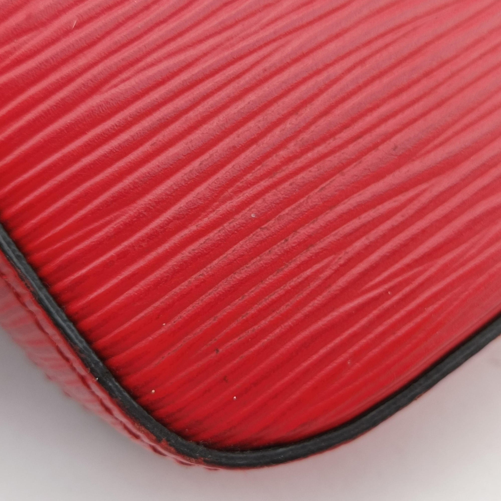 Pre-owned Louis Vuitton Pochette Felice COQUELICOT Epi M41559 shoulderbag | stylenewstar