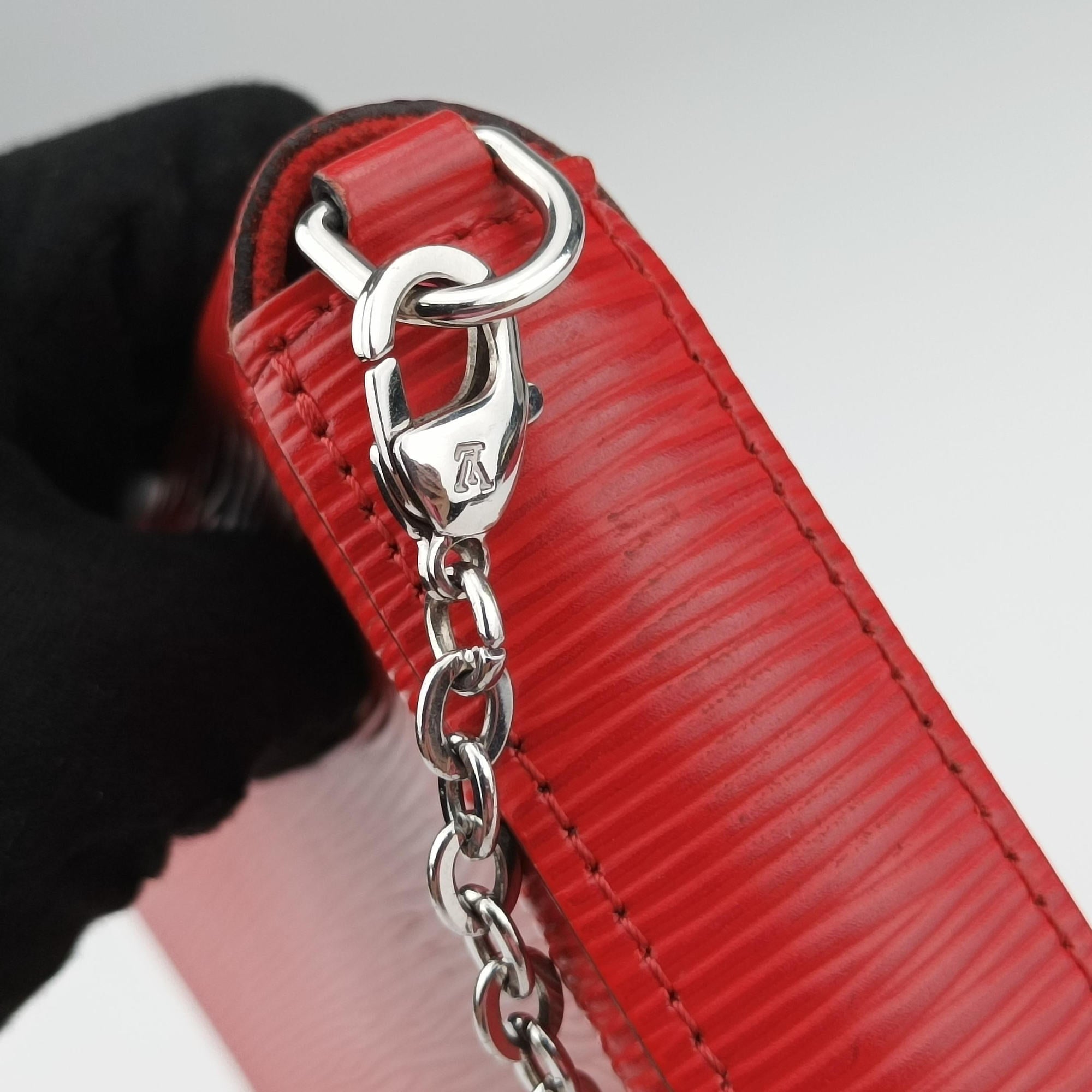 Pre-owned Louis Vuitton Pochette Felice COQUELICOT Epi M41559 shoulderbag | stylenewstar