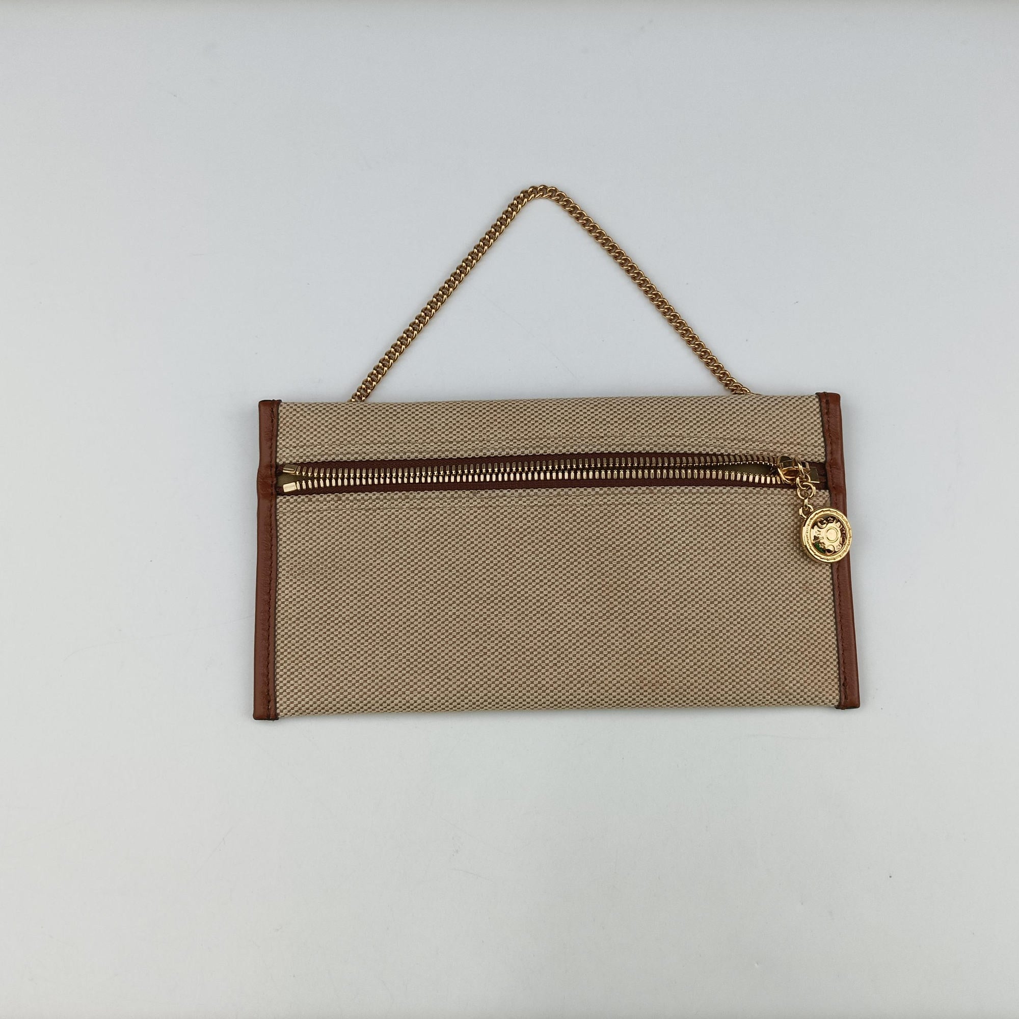 Pre-owned Gucci Rajah Beige × Brown Leather×Canvas 537219 shoulderbag | stylenewstar
