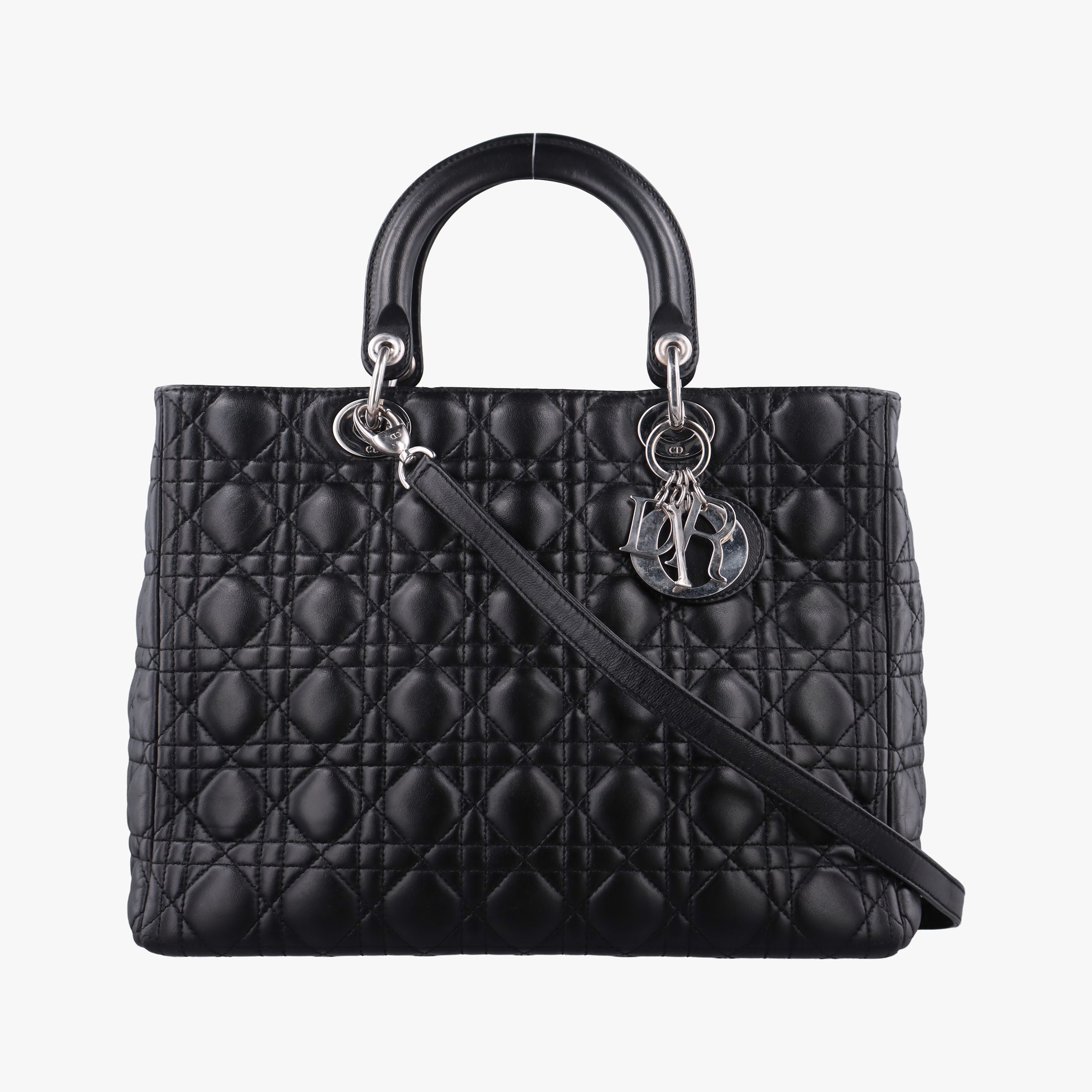 Secondhand Christian Dior Lady Dior Black lambskin  shoulderbag | stylenewstar
