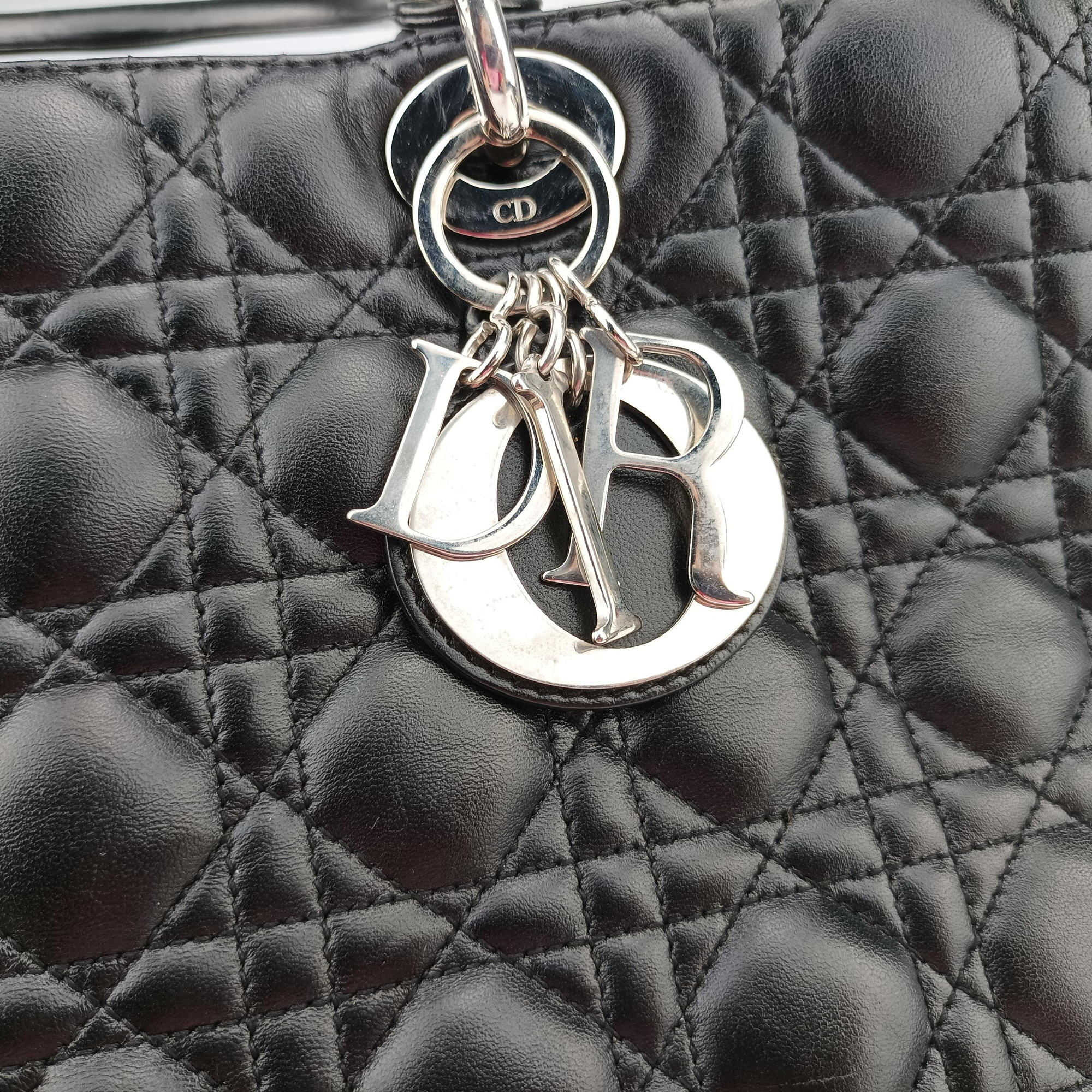 Secondhand Christian Dior Lady Dior Black lambskin  shoulderbag | stylenewstar