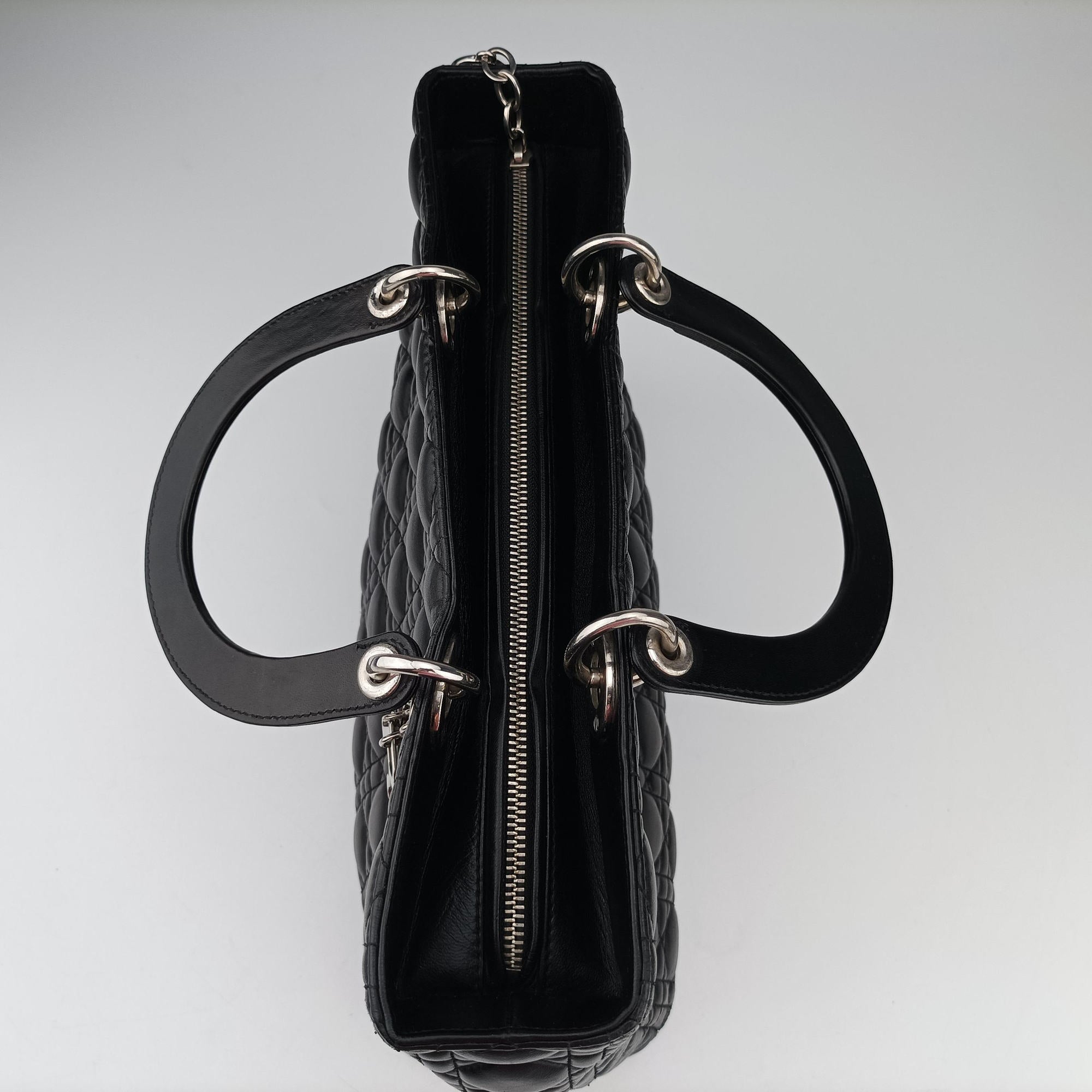 Secondhand Christian Dior Lady Dior Black lambskin  shoulderbag | stylenewstar