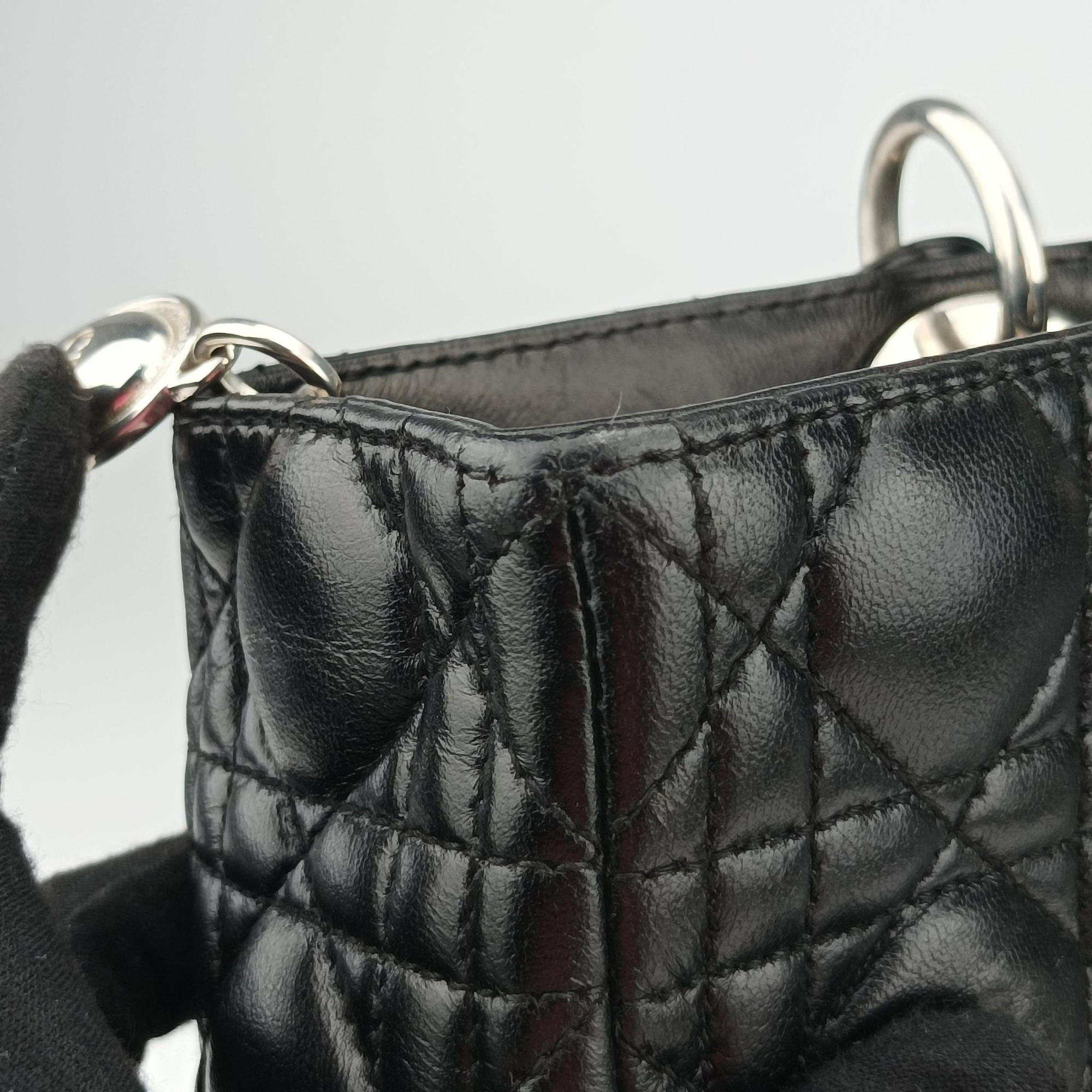 Secondhand Christian Dior Lady Dior Black lambskin  shoulderbag | stylenewstar