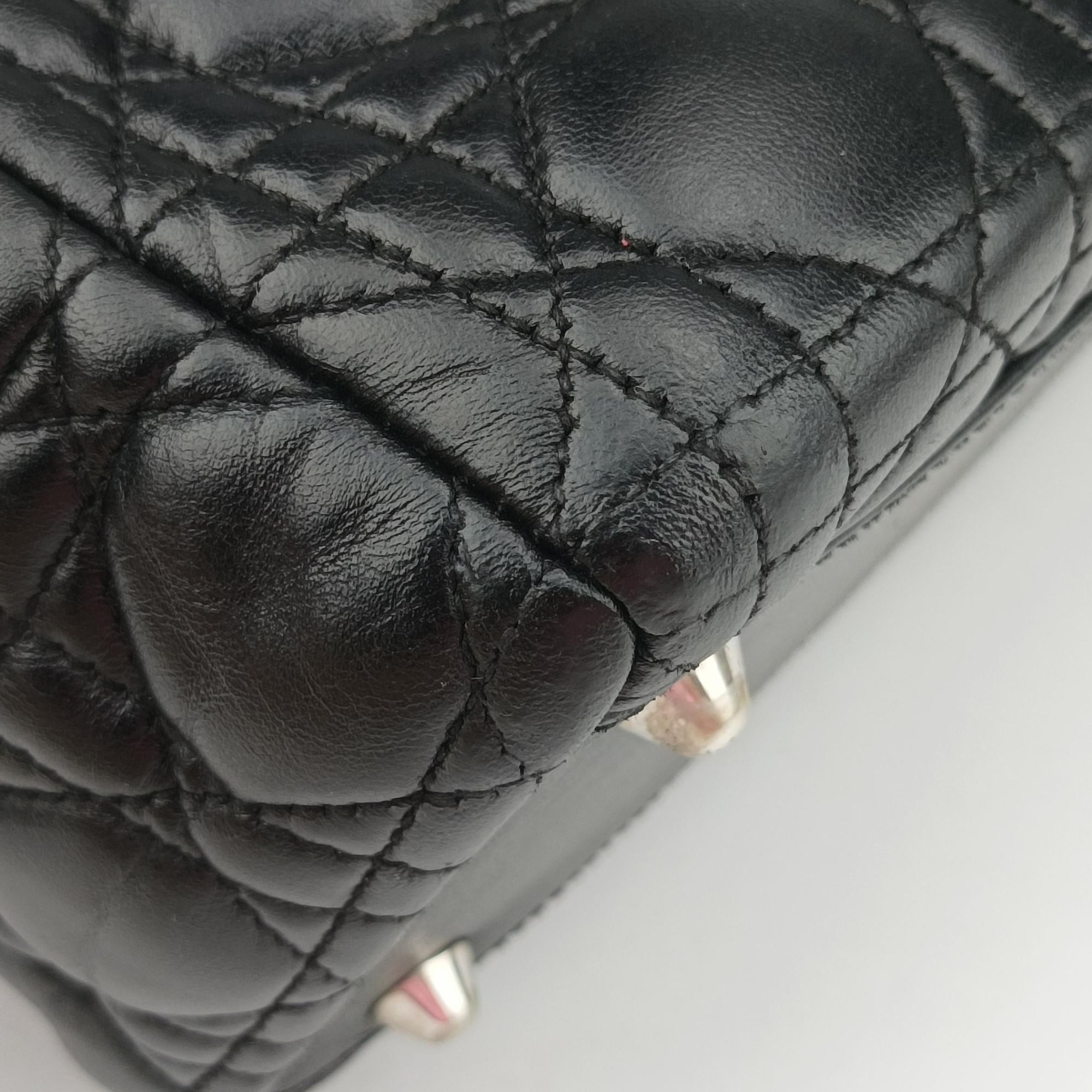 Secondhand Christian Dior Lady Dior Black lambskin  shoulderbag | stylenewstar