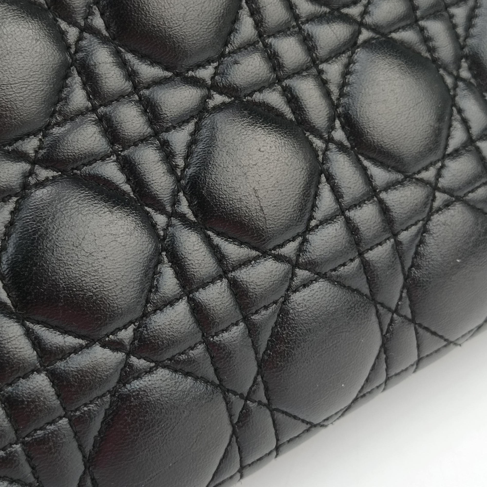 Secondhand Christian Dior Lady Dior Black lambskin  shoulderbag | stylenewstar