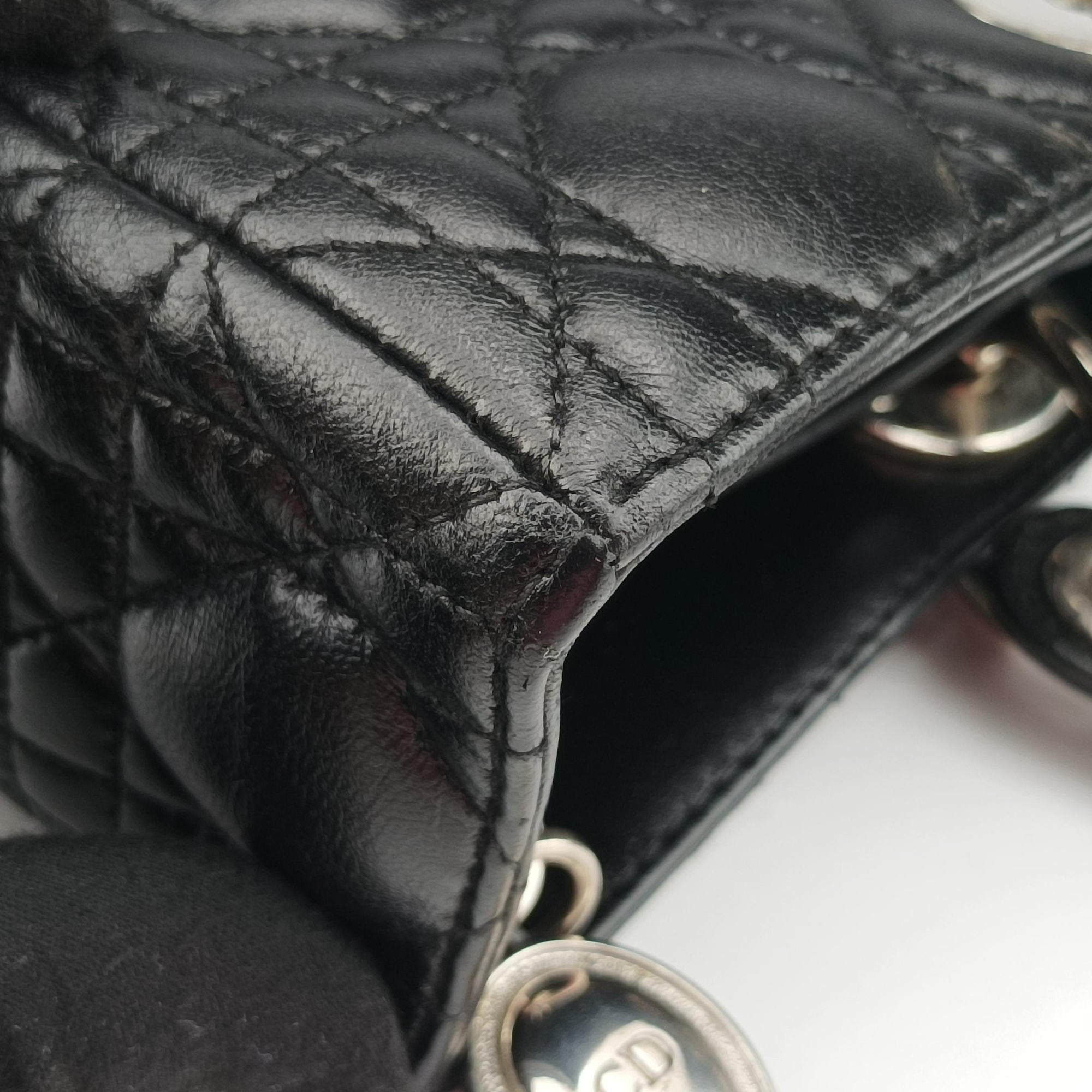 Secondhand Christian Dior Lady Dior Black lambskin  shoulderbag | stylenewstar