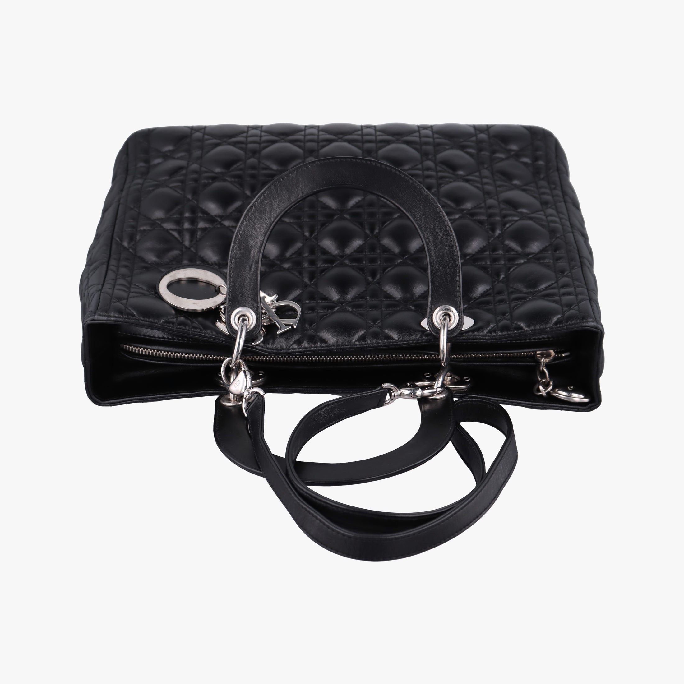 Secondhand Christian Dior Lady Dior Black lambskin  shoulderbag | stylenewstar