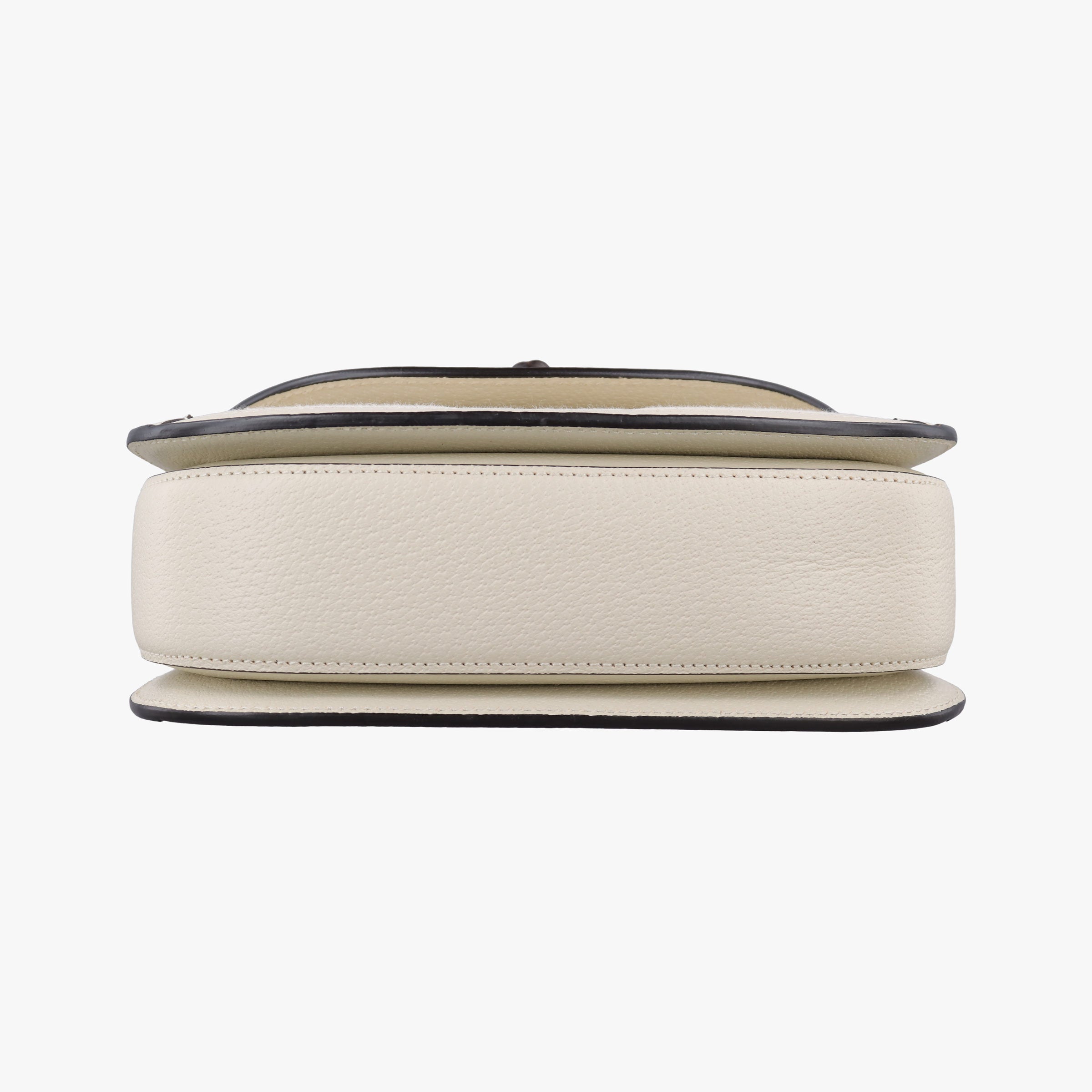 Pre-owned Gucci New Bamboo White Leather×Canvas 675797 shoulderbag | stylenewstar